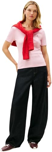Thumbnail 3 de Tommy Hilfiger Slim Cody V-nk Ss Ww0ww40584 camiseta mujer XXS