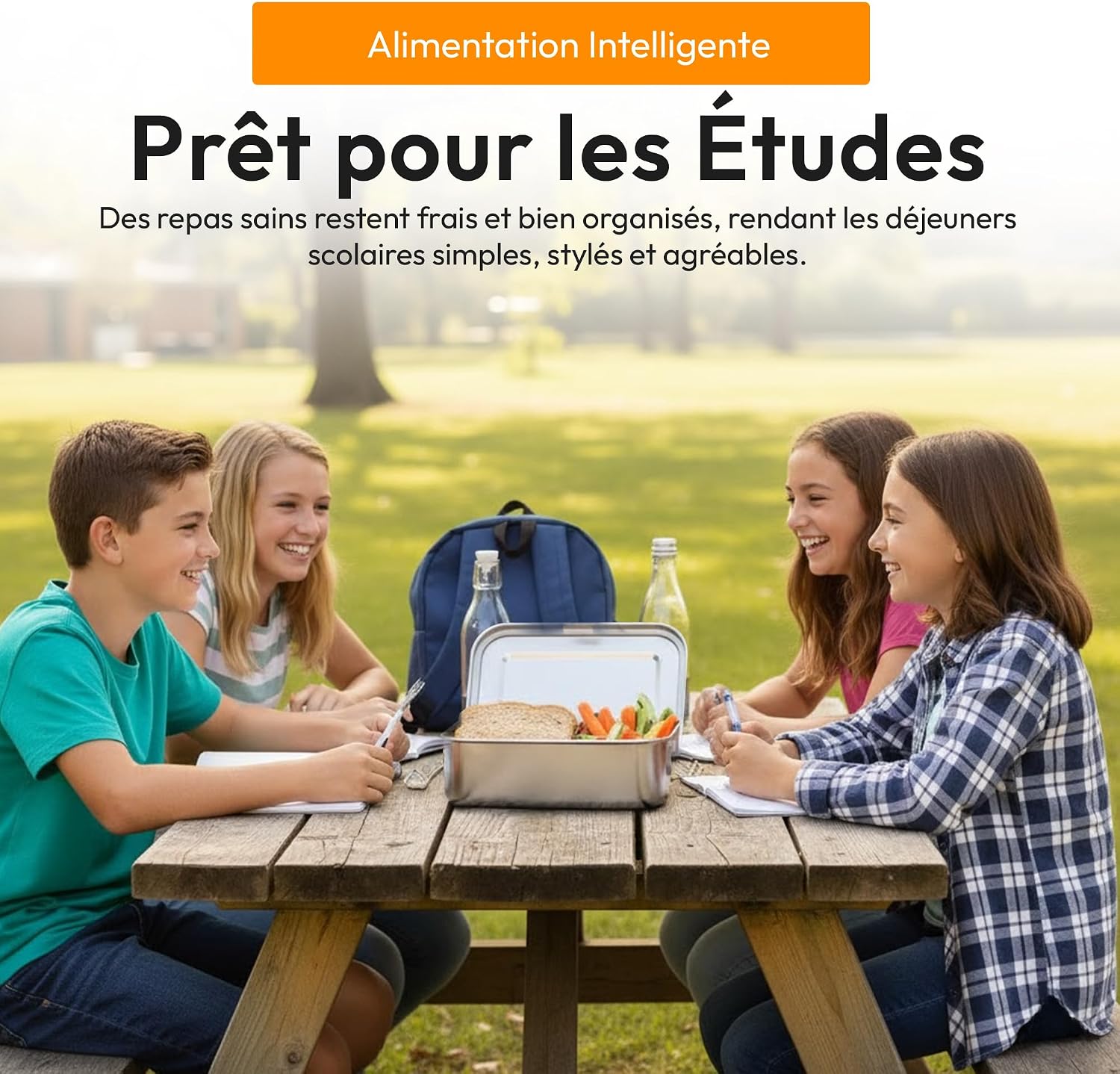 Thumbnail 6 de Dimono Bento-lunchbox 2.400 ml, lekbestendig met uitneembare vakverdeling