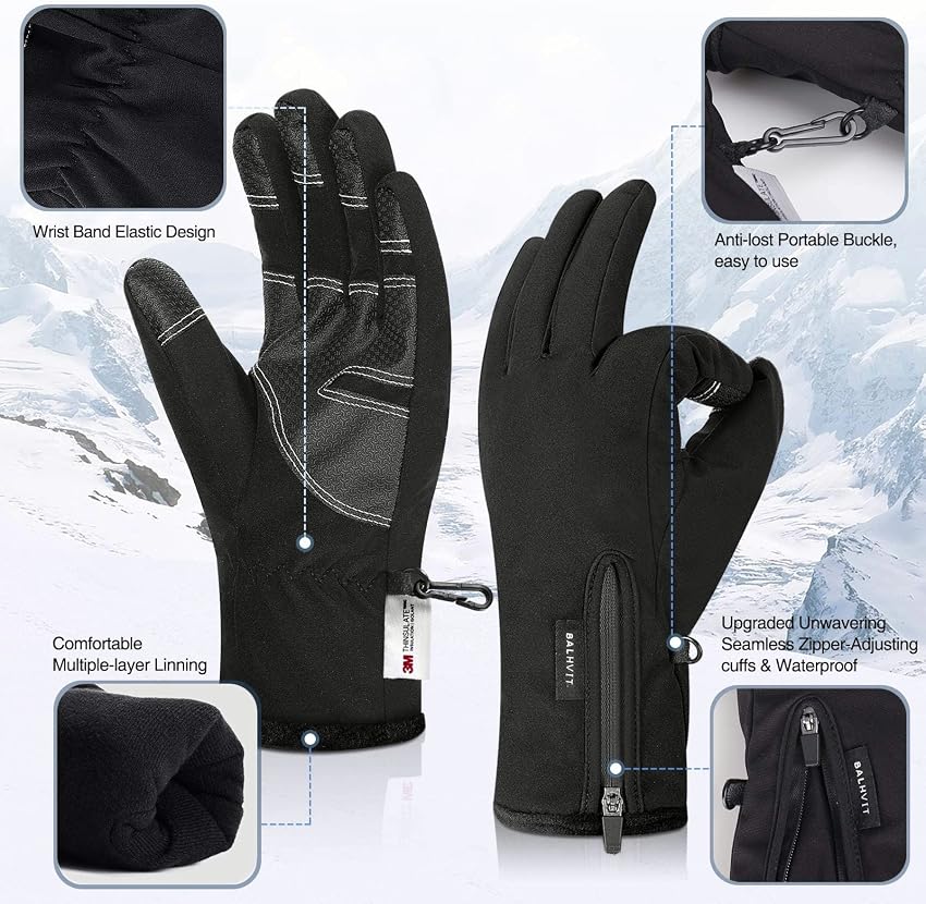 Thumbnail 4 de Balhvit -10℉ Waterproof Winter Gloves, Touchscreen