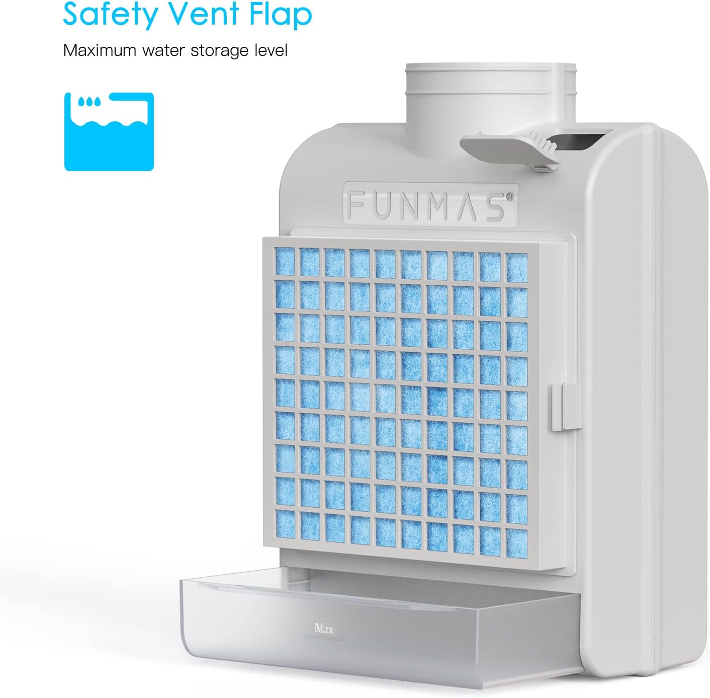 Detalle de FUNMAS Indoor Dryer Vent with Stainless Steel Screen