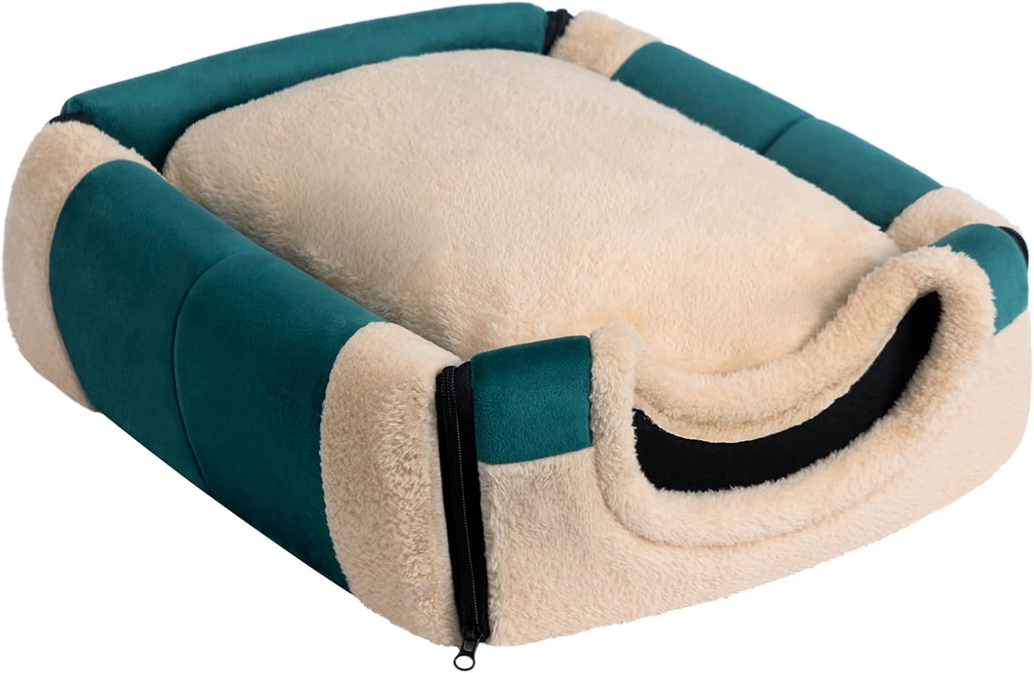 Thumbnail 4 de Hollypet Lit pour Chat et Lit pour Chien pliable 2 en 1 en velours cristal vert (42 x 35 x 35 cm)