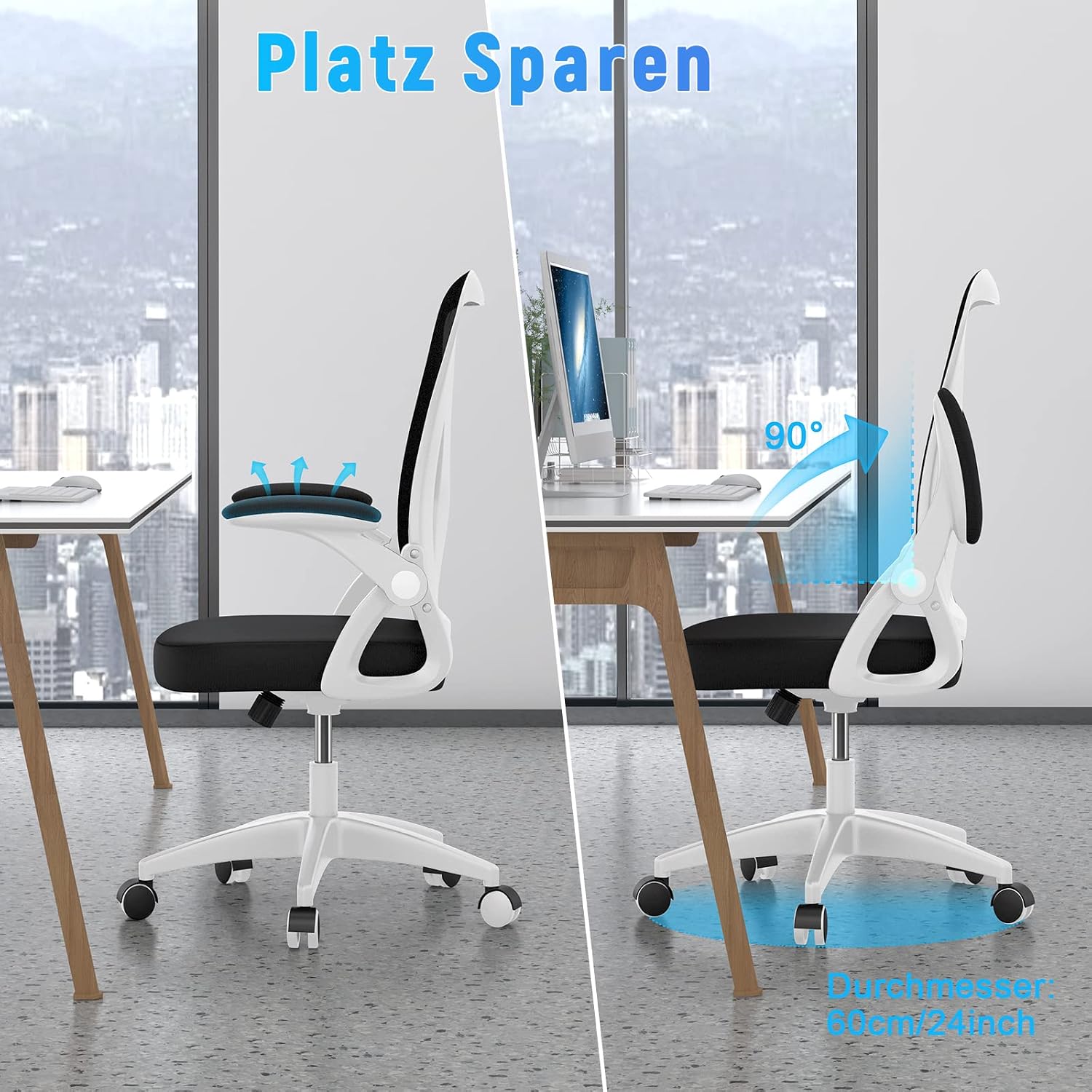 Thumbnail 5 de rattantree Bürostuhl mit Armlehnen