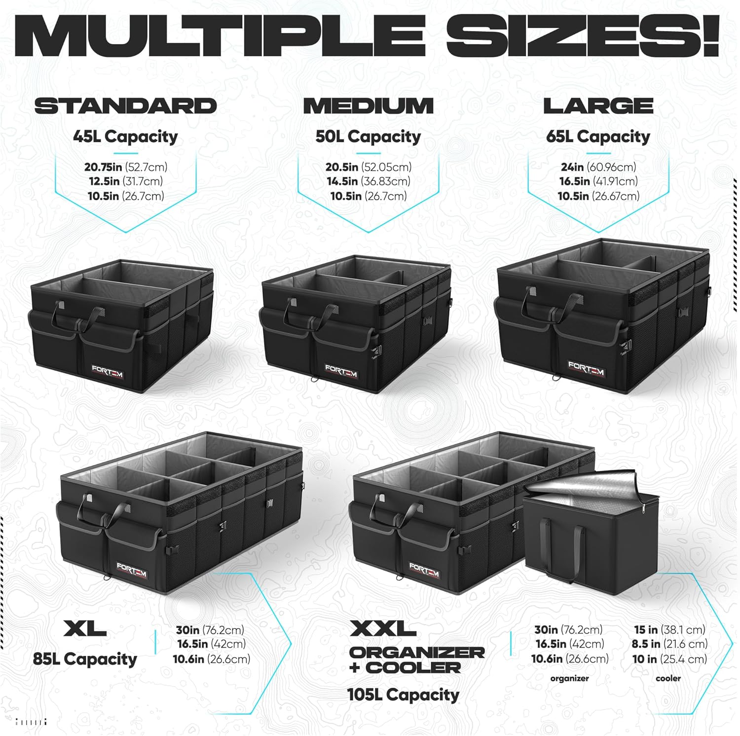 Thumbnail 2 de FORTEM Trunk Organizer 50L