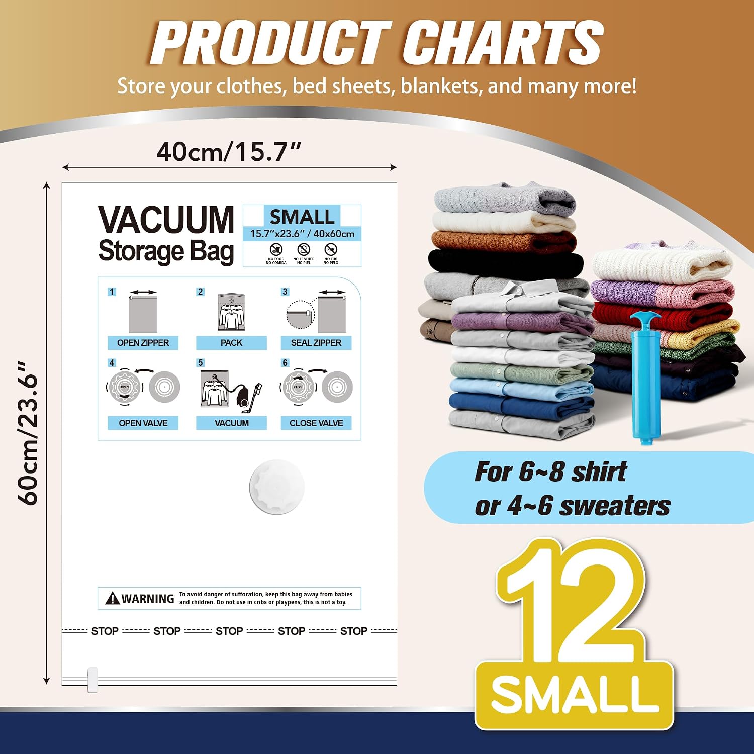 Thumbnail 1 de Storage Master Space Saver Bags 12-pack