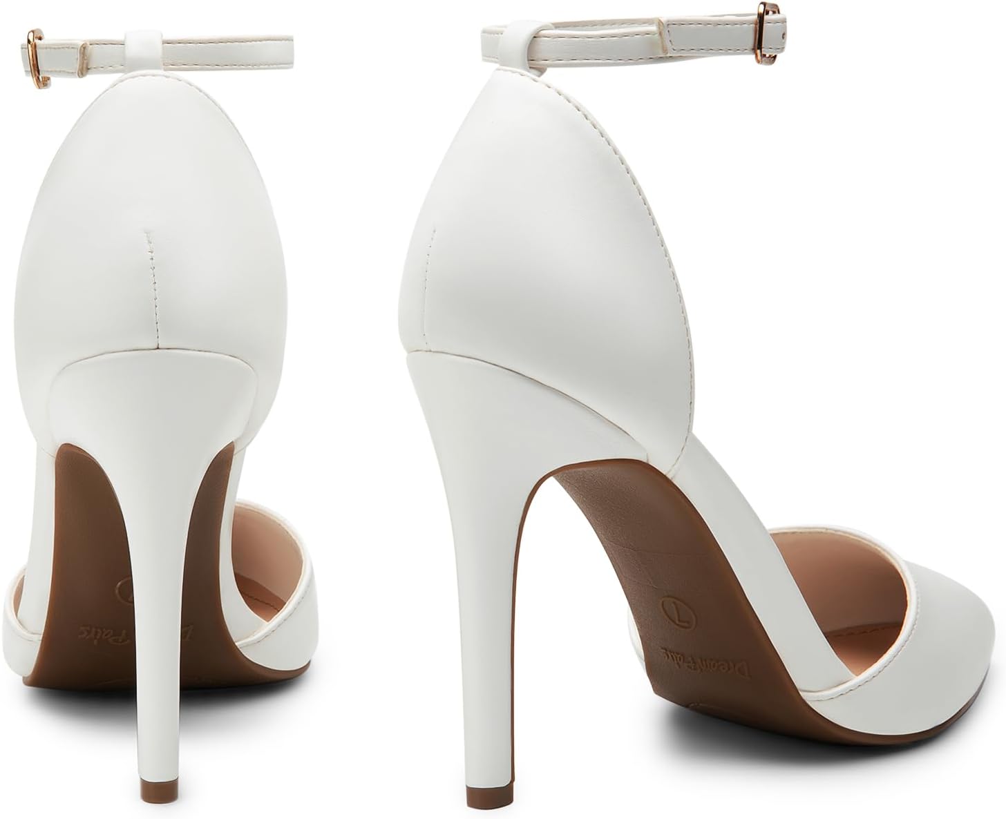 Thumbnail 6 de DREAM PAIRS Escarpins femme à bout pointu et talons aiguilles 10 cm avec bride cheville
