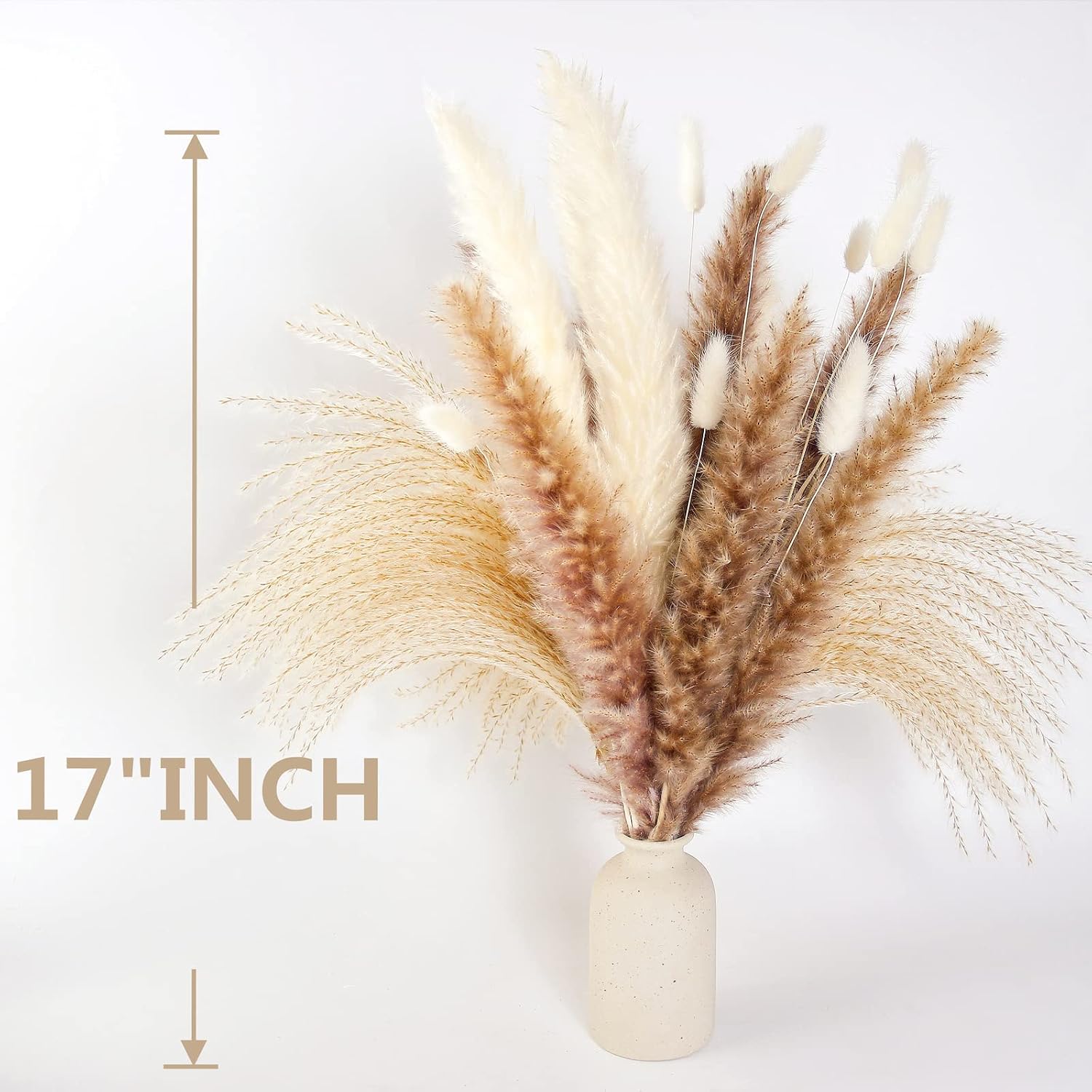 Detalle de Dried Pampas Grass Decor, 17-Inch