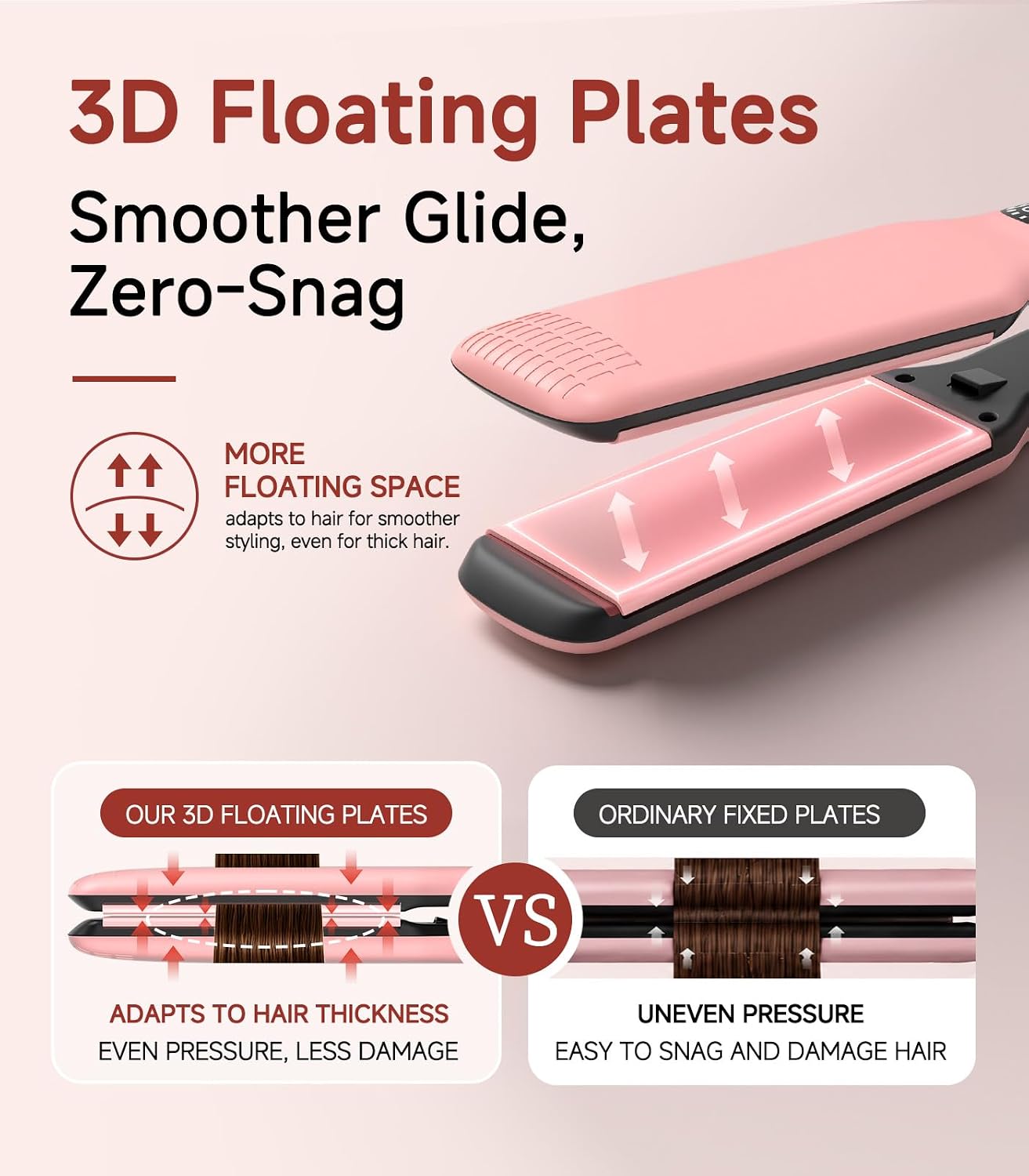 Detalle 2 de DYHOO Hair Straightener with 11 Heat Settings