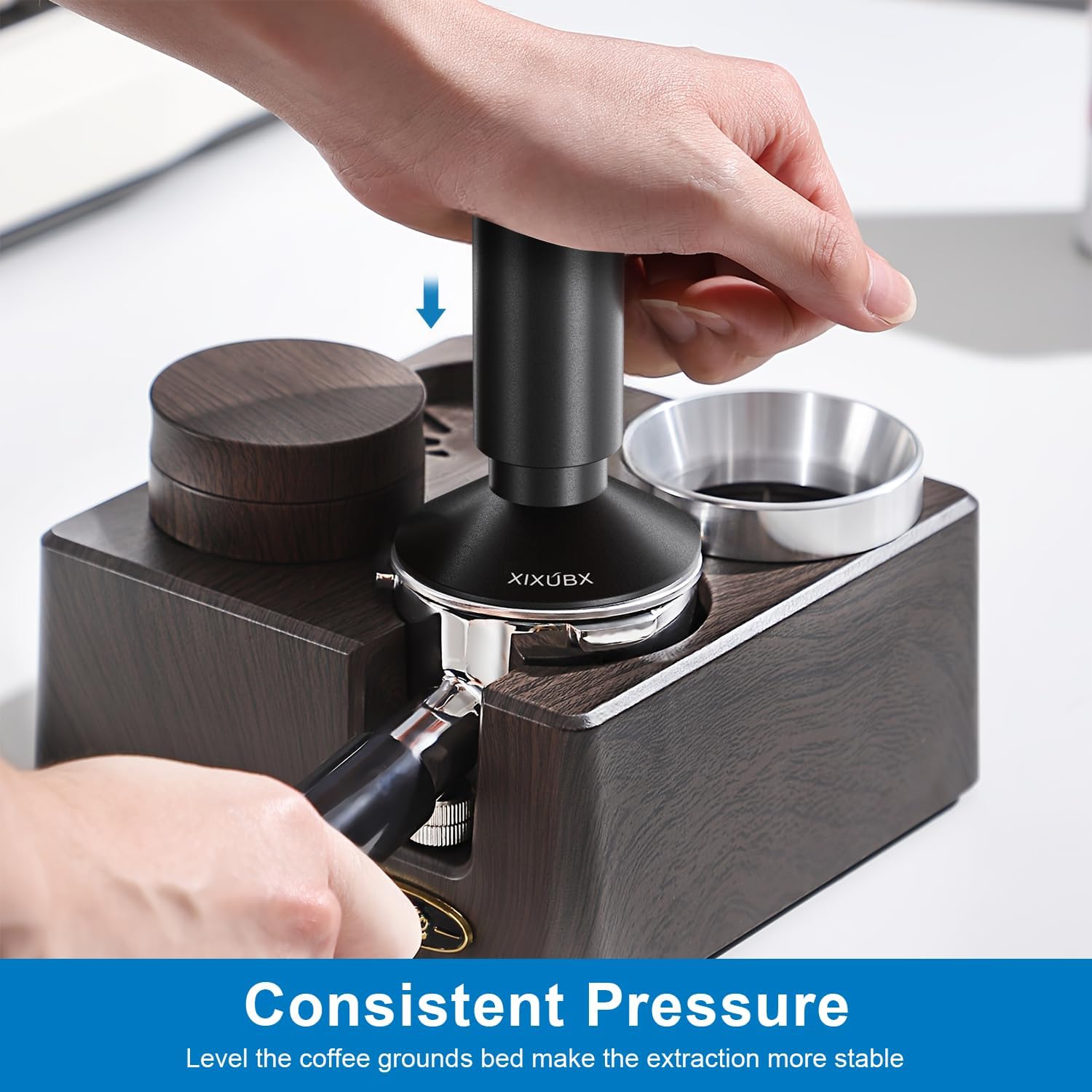 Detalle de XIXUBX Espresso Tamper and WDT Tool, 58.35 mm