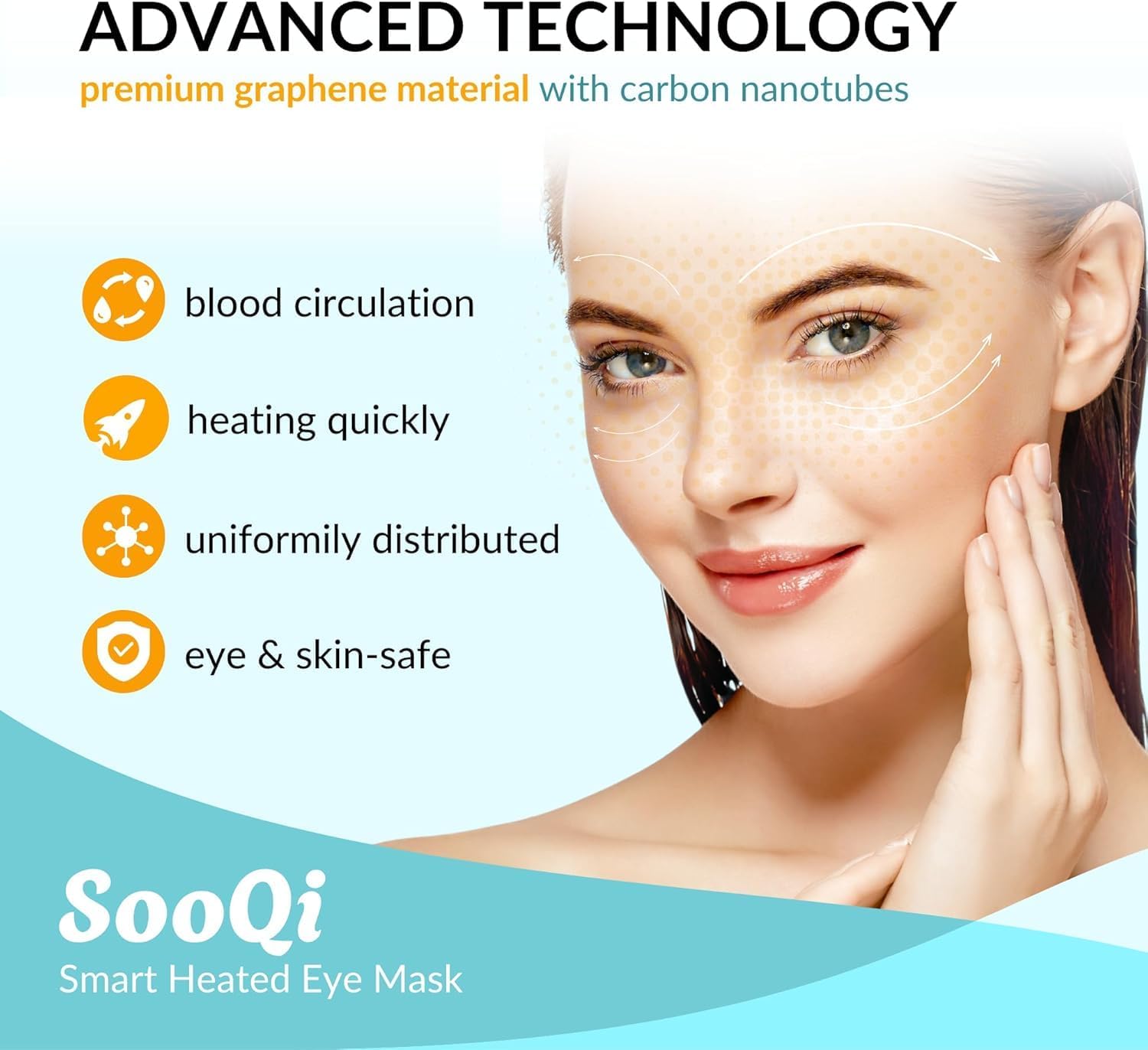 Thumbnail 4 de SooQi 2026 Rechargeable Heated Eye Mask – Cordless, Weighted for Dry Eyes, Fatigue, Sleep & Travel