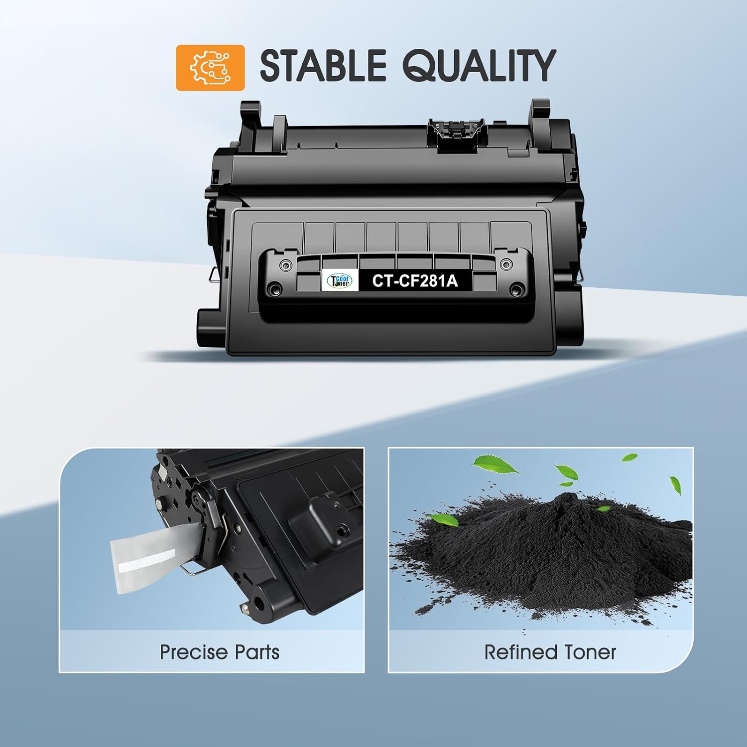 Detalle 2 de Cool Toner CF281A 81A Black Toner Cartridge 2-Pack for HP LaserJet Enterprise
