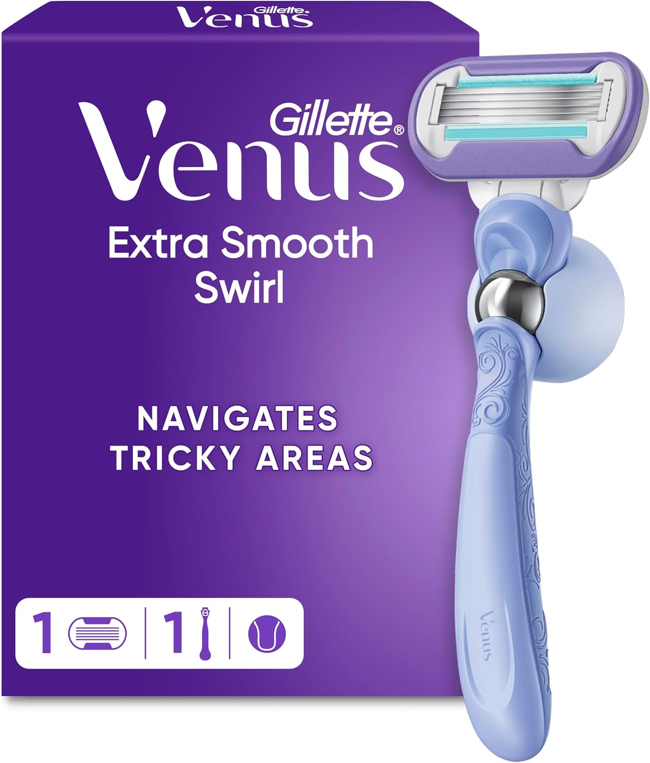Thumbnail 4 de Gillette Venus Extra Smooth Swirl Razor 3-pack