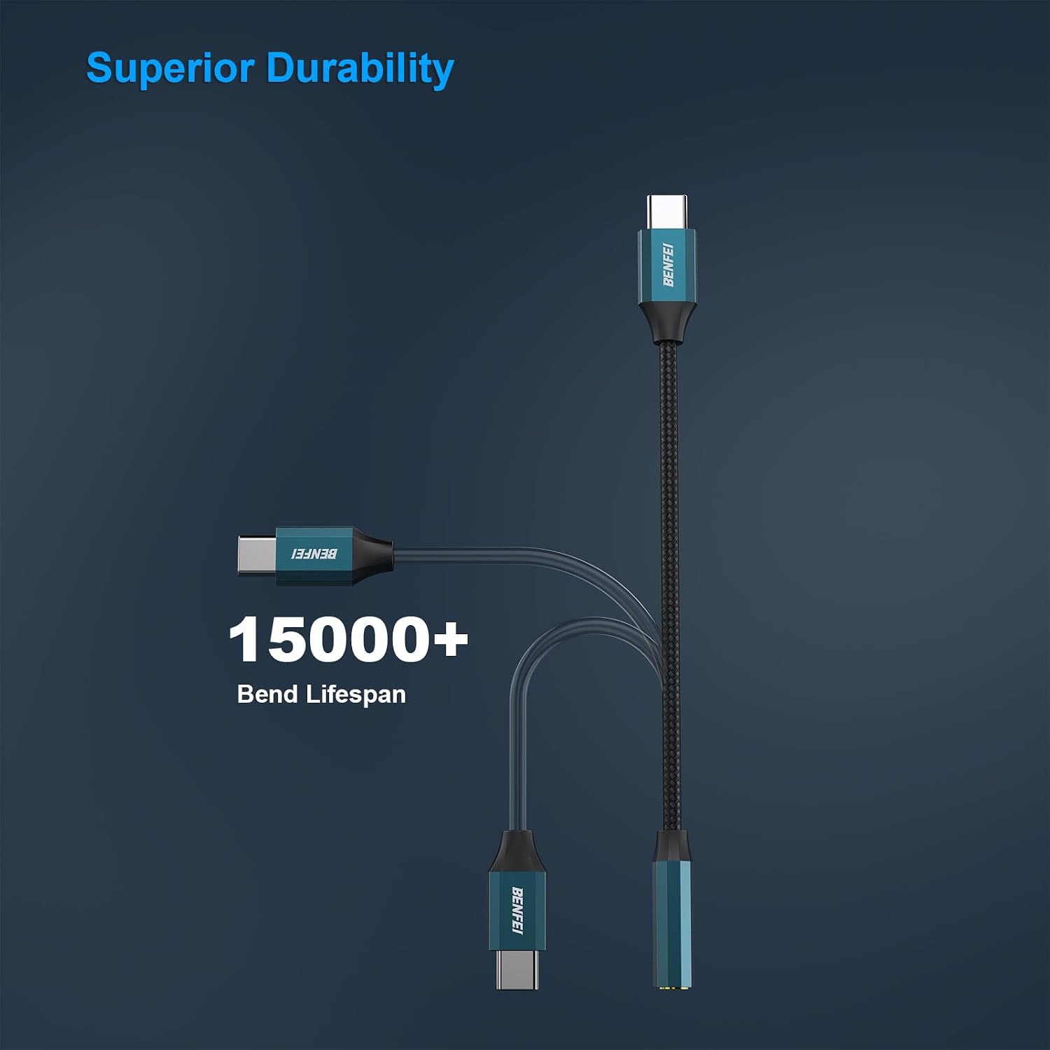Thumbnail 3 de BENFEI Adaptador USB-C a Audio Jack DAC