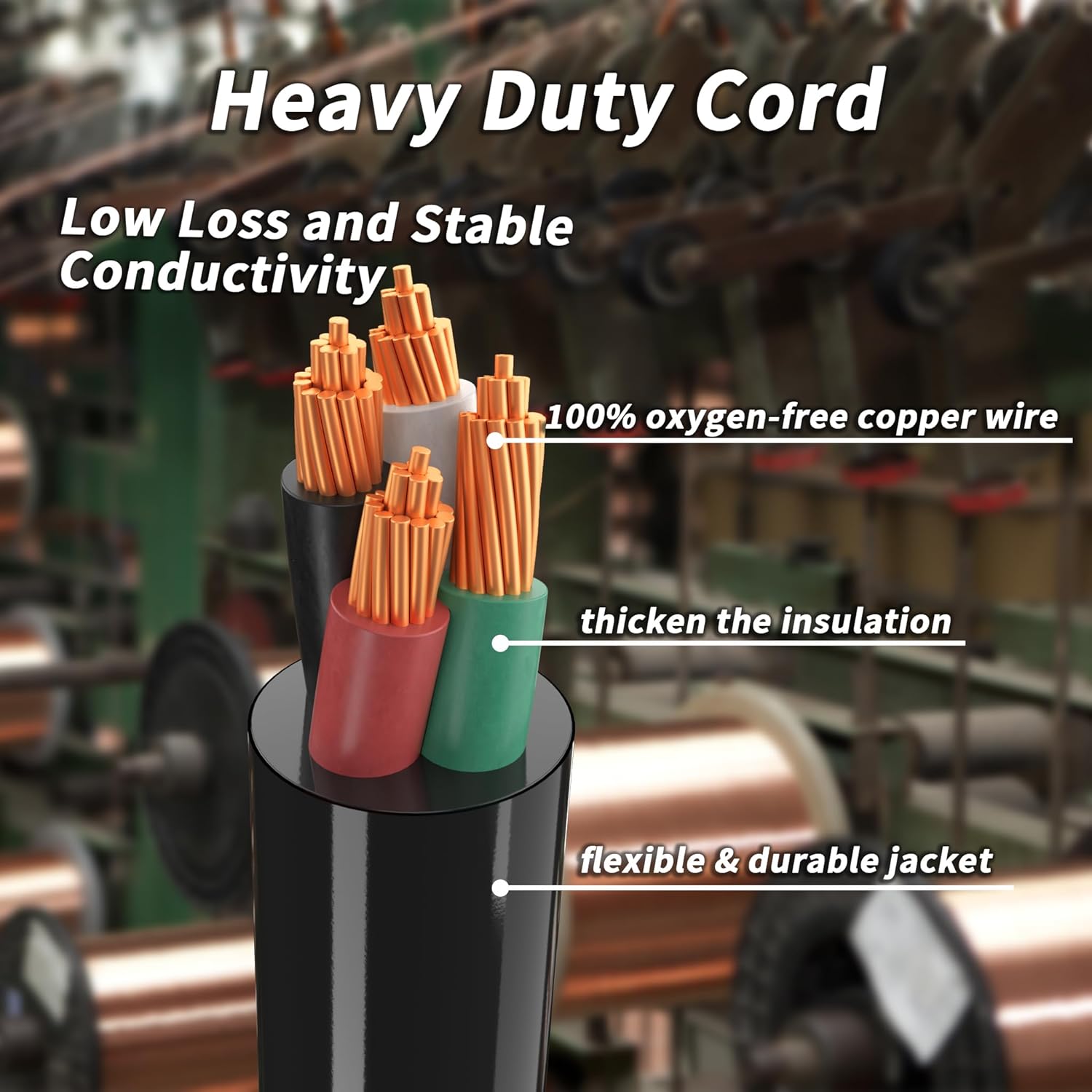 Thumbnail 4 de PlugSaf 50 Amp Generator Cord, 25FT 50A RV Extension with Twist Lock (NEMA 14-50P/SS2-50R)