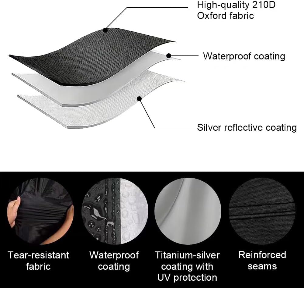 Detalle 2 de Motorbike Cover 96.5 in Universal Waterproof
