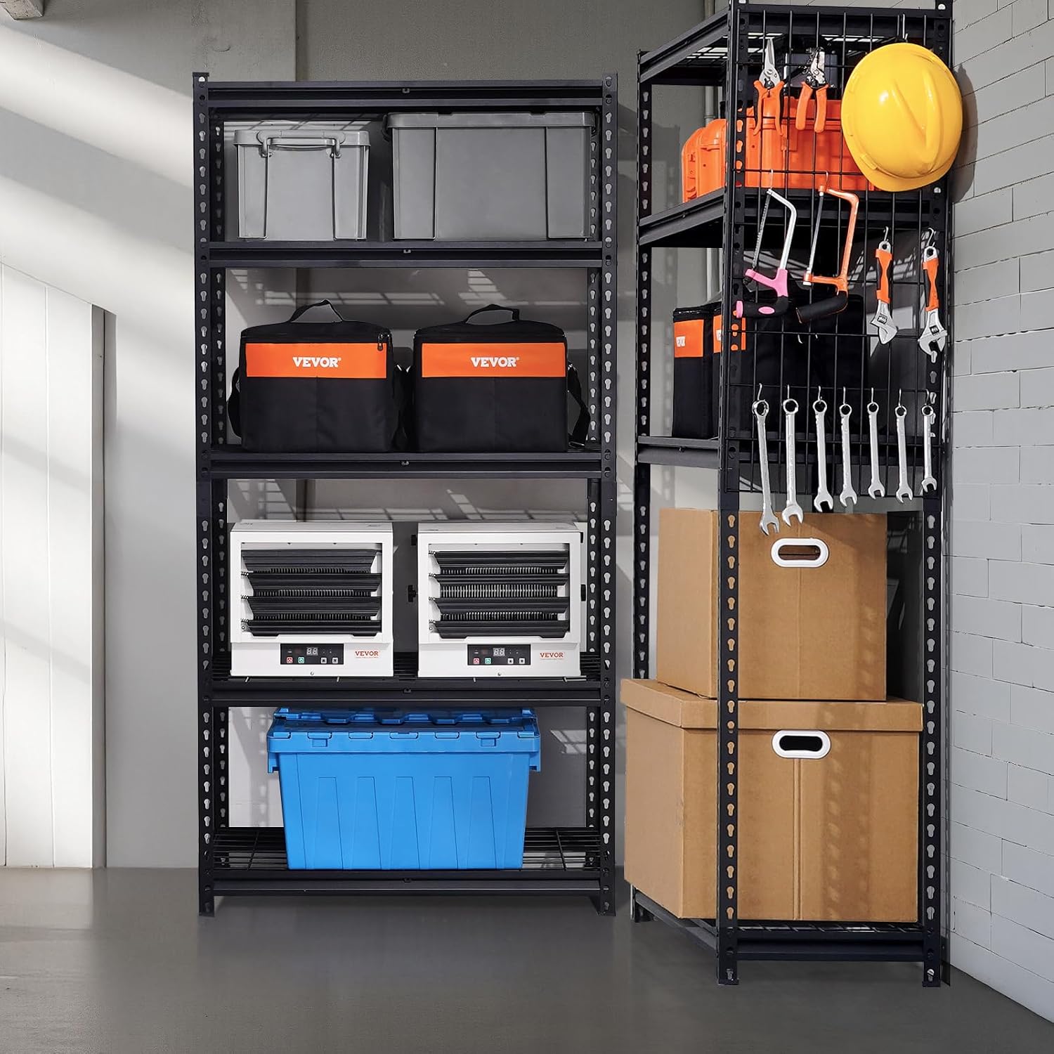 Detalle 2 de VEVOR Étagère de rangement métallique de garage réglable 5 niveaux (907 kg)
