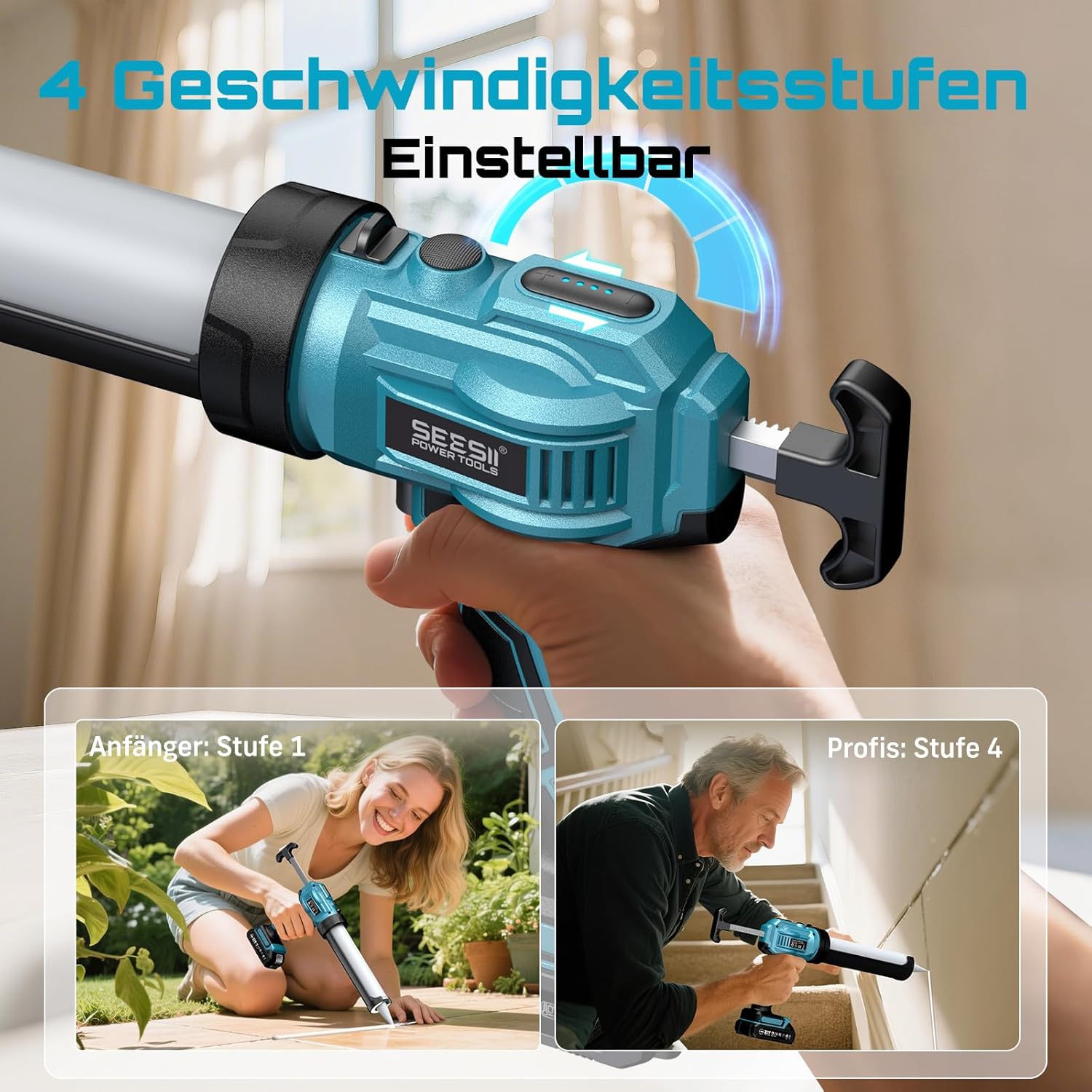 Thumbnail 4 de SEESII Akku-Kartuschenpistole 300 ml 🔧