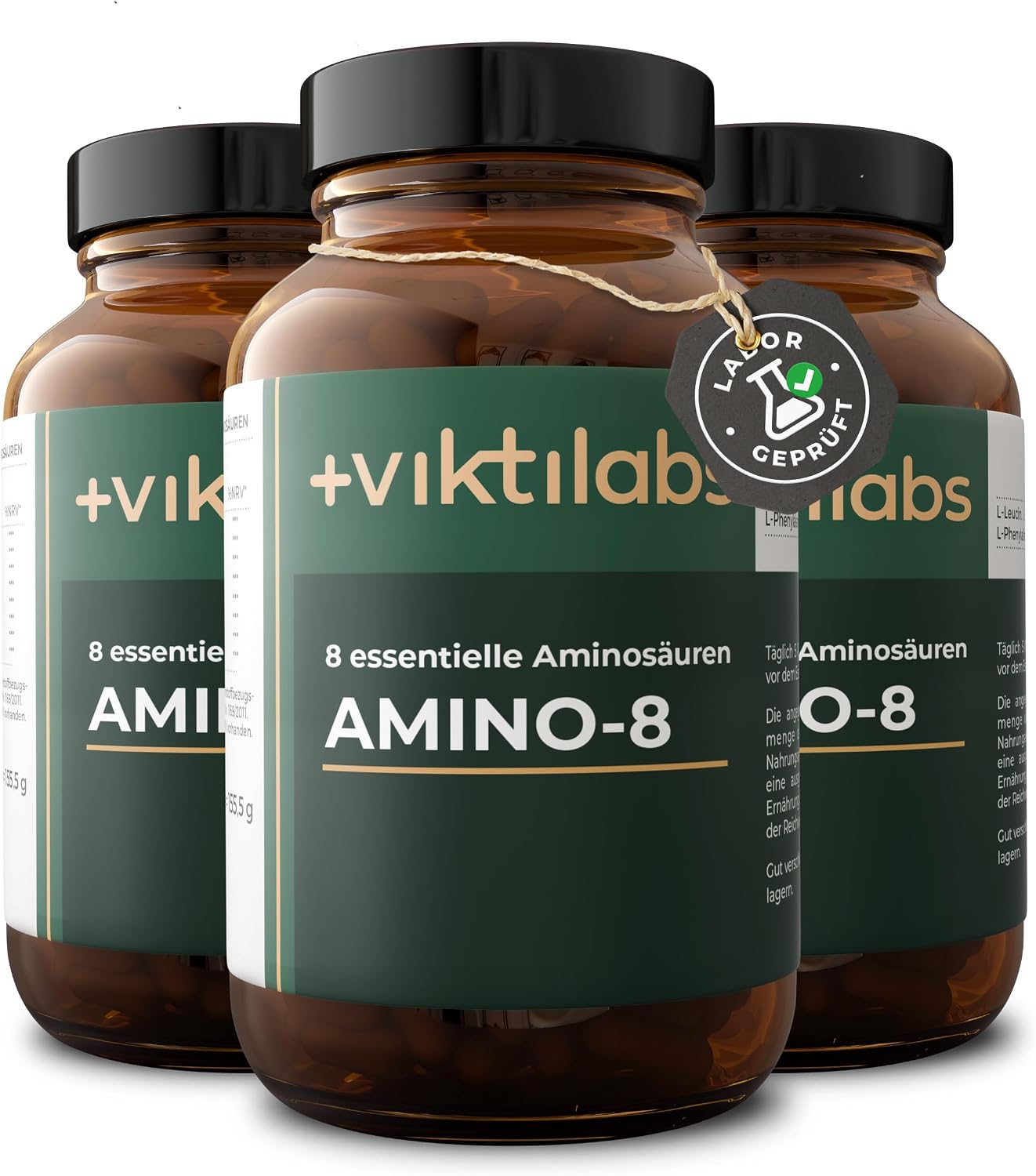 Detalle de VIKTILABS AMINO 8 Aminosäuren Komplex 998 mg 💊