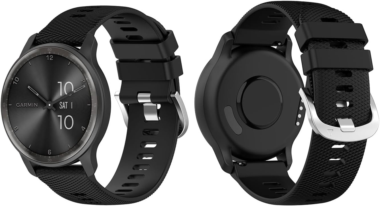 Thumbnail 4 de HOMTERN 20mm Silicone Replacement Watch Straps (20mm width) for Amazfit & select Samsung Galaxy models
