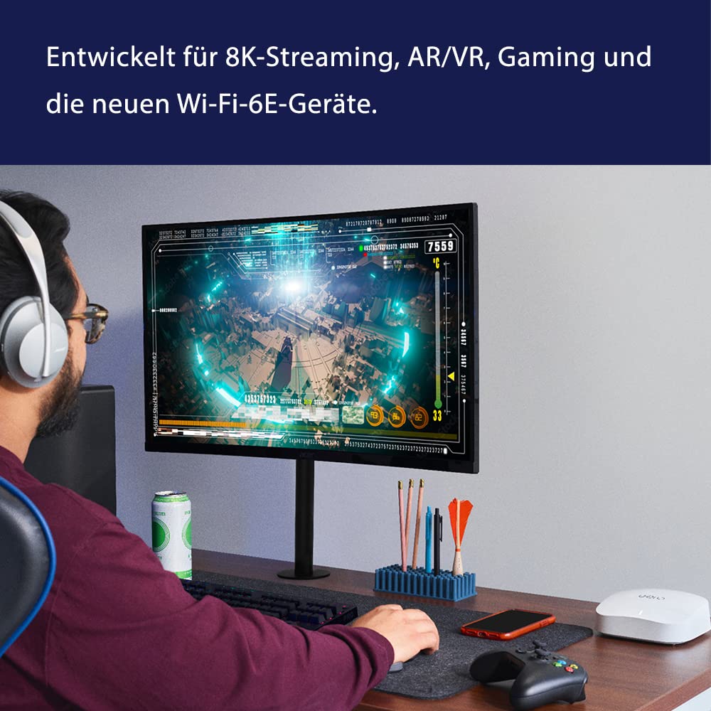 Thumbnail 4 de eero Pro 6E Mesh-WLAN-Router (Doppelpack, 2022) mit 2,5‑Gbit/s‑Ethernet und bis zu 380 m² Abdeckung