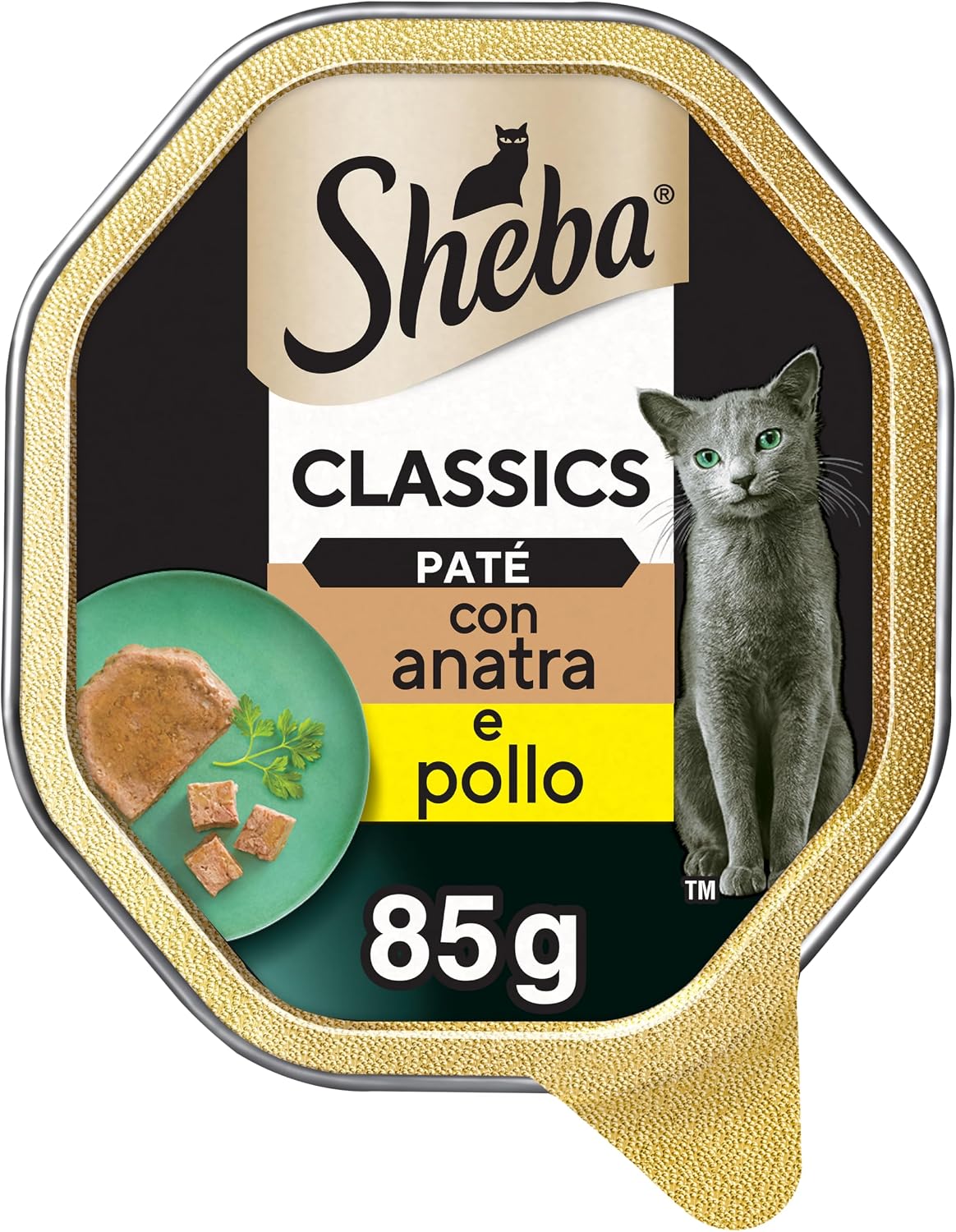 Thumbnail 6 de Sheba Paté Classics Vitello e Pollo – 22 vaschette da 85 g (1870 g totali)