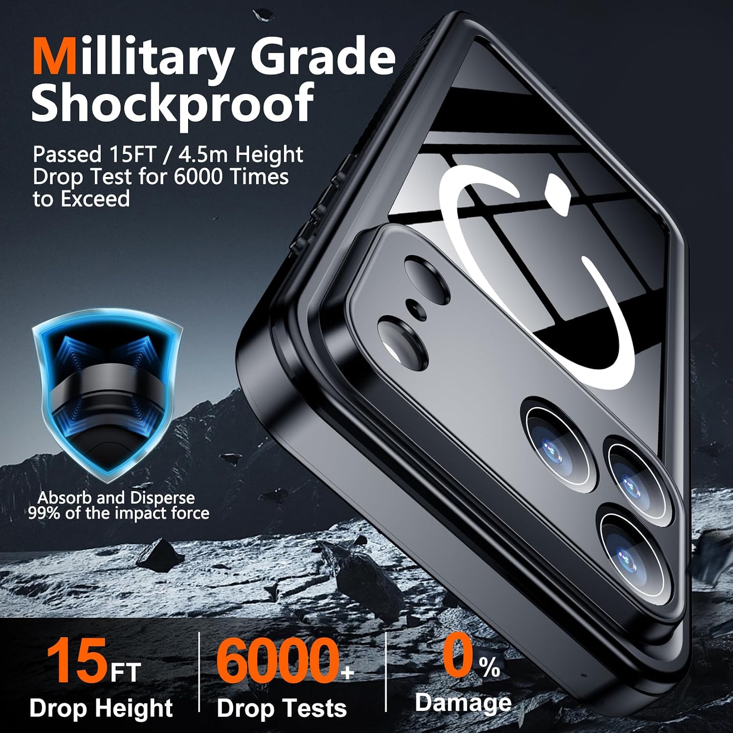 Thumbnail 3 de SPIDERCASE Magnetic iPhone 17 Pro Case 6.3"