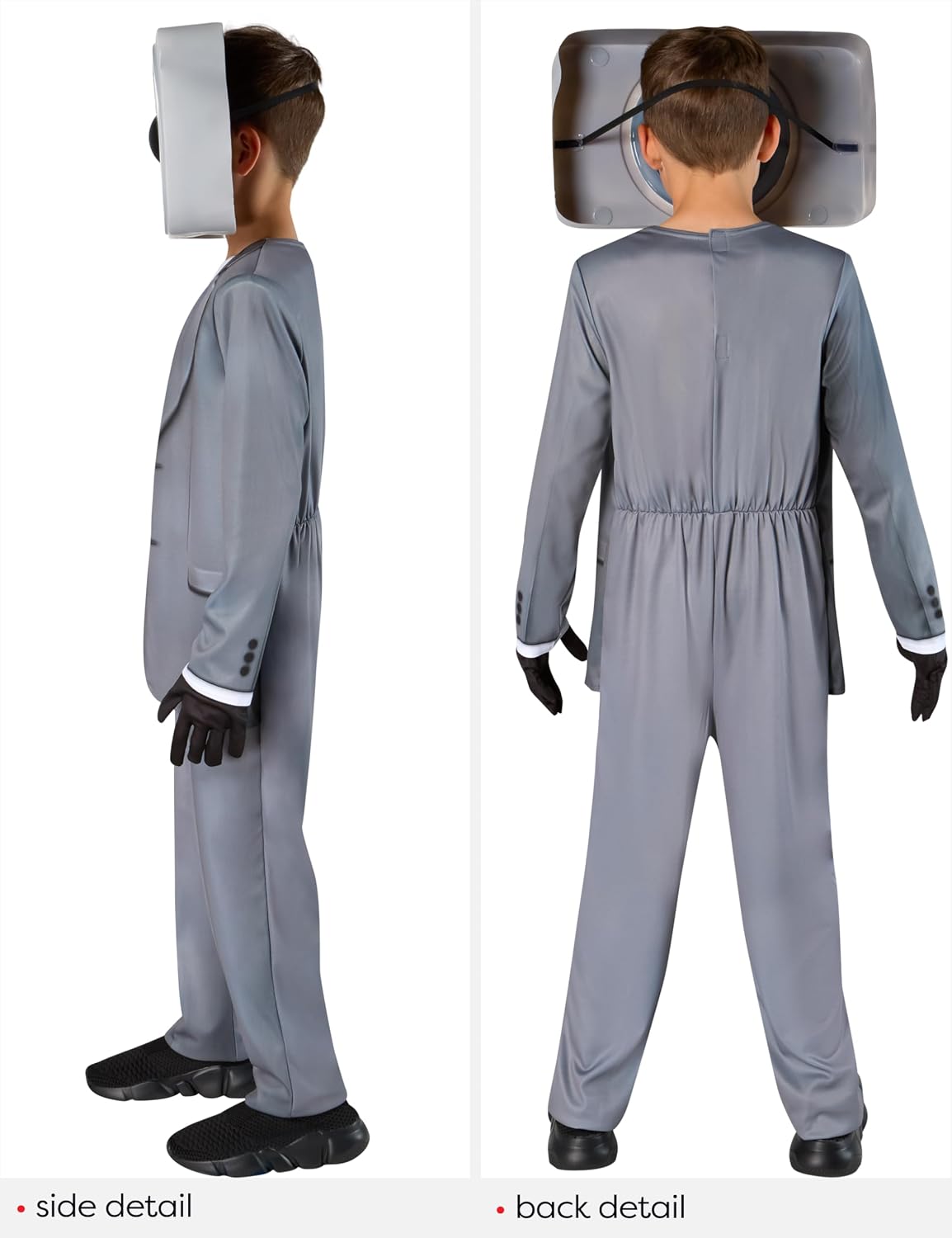 Thumbnail 2 de Rubies Skibidi Toilet Speakerman Costume for Kids, Size Small (6/7)