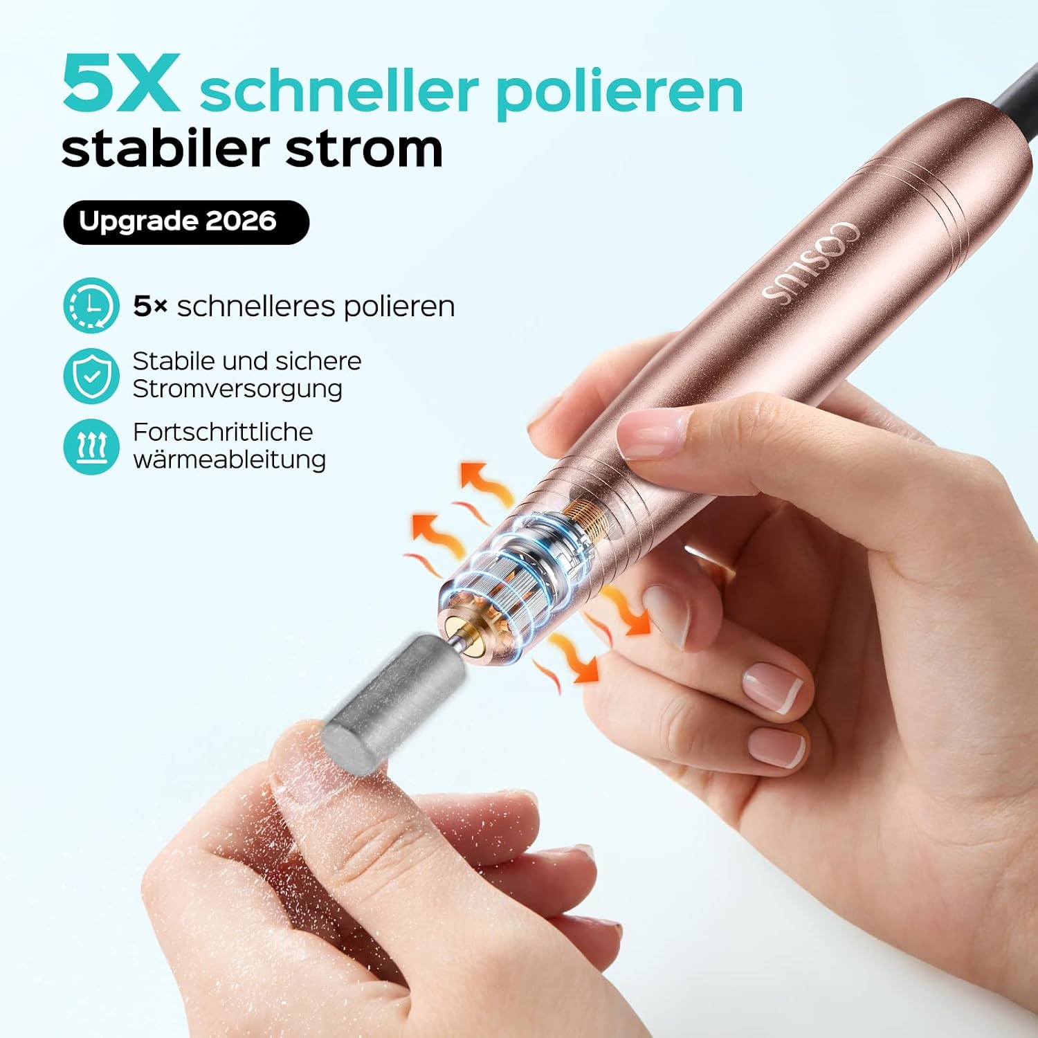 Detalle 2 de COSLUS Elektrische Nagelfräser 20000 u/min