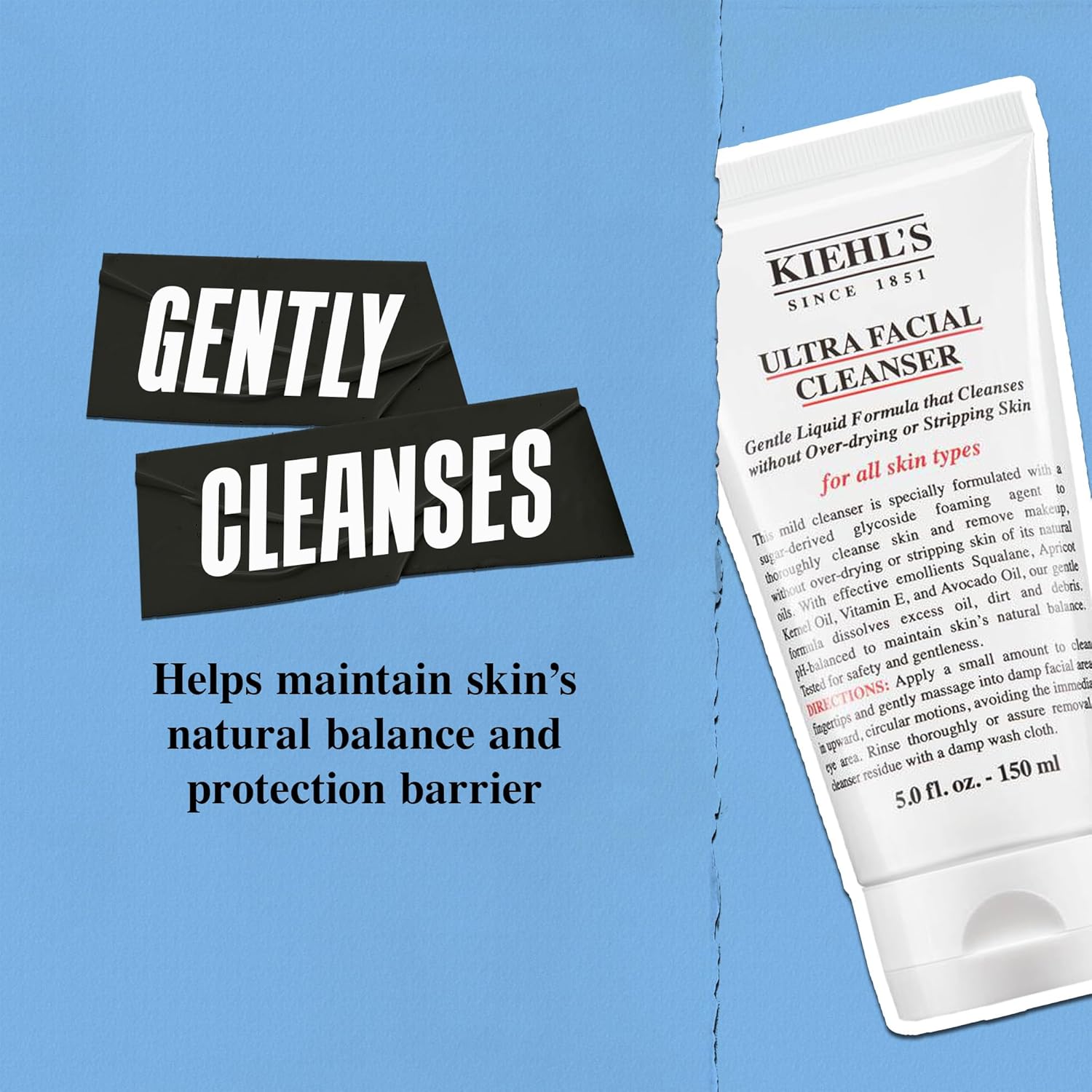 Thumbnail 3 de KIEHL’s Ultra Facial Cleanser detergente viso schiumogeno per tutti i tipi di pelle, azione esfoliante e idratante (150 ml)