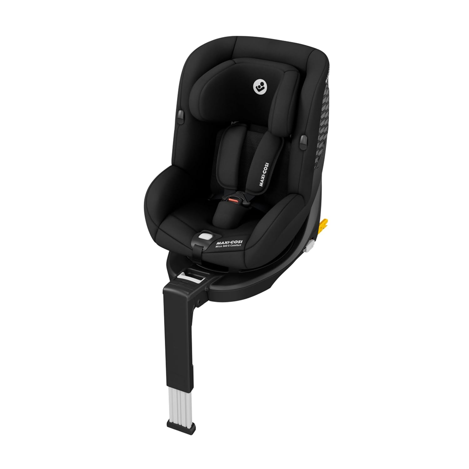 Detalle de Maxi-Cosi Mica 360 S Comfort: Drehsitz mit 360° FlexiSpin, atmungsaktiven Stoffen und G-CELL Schutz für 0–4 Jahre