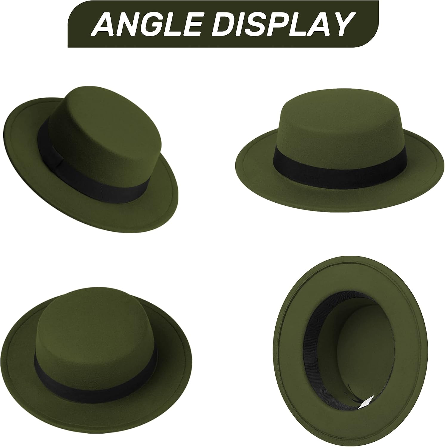Detalle 1 de Fedora Hat in Cotton-Polyester Blend