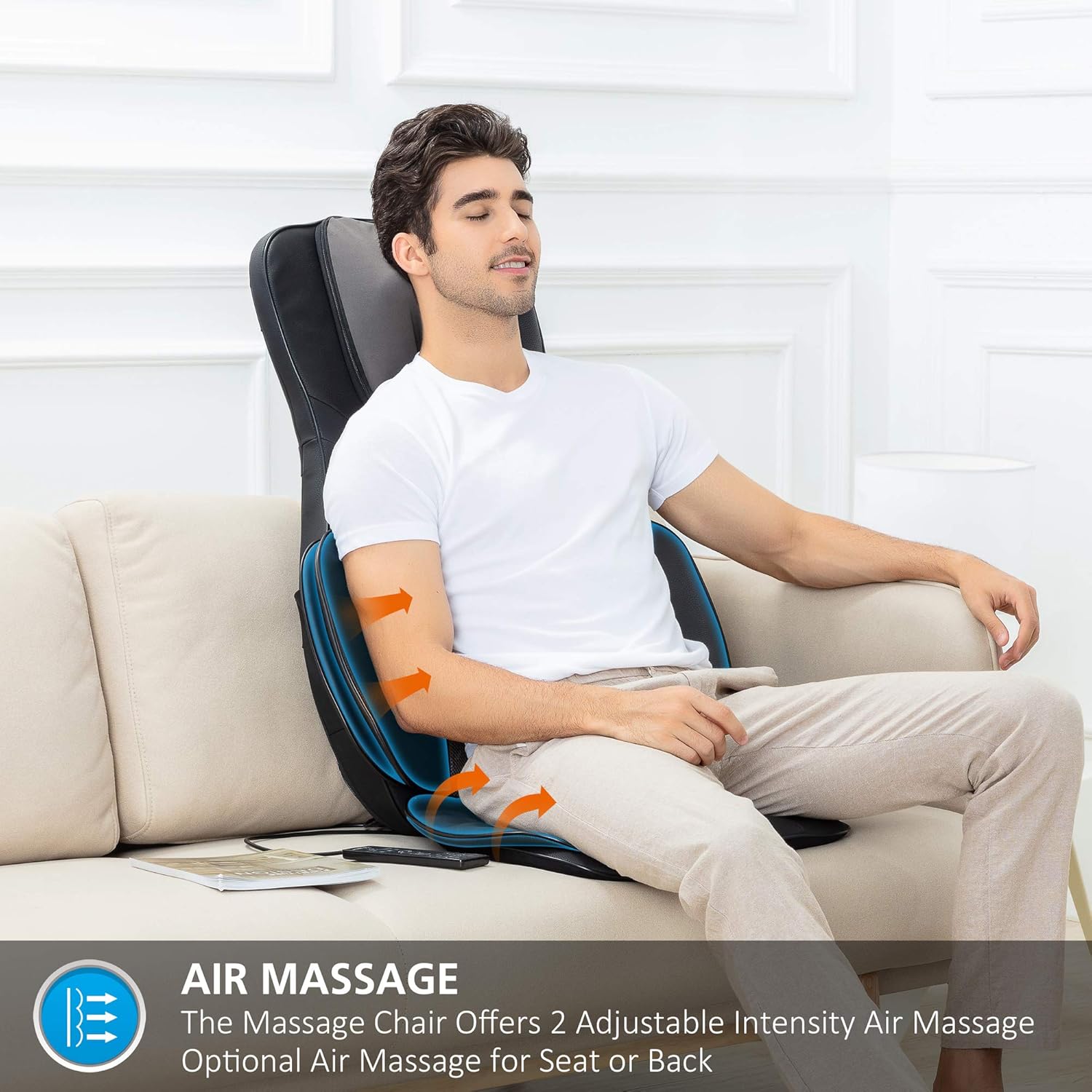 Thumbnail 1 de Snailax Asiento de Masaje Shiatsu con Calor 4D