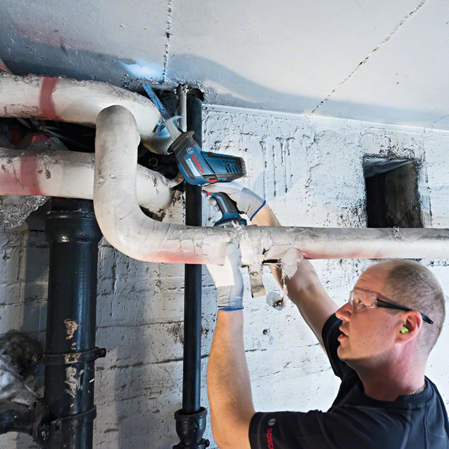 Thumbnail 3 de Bosch Professional 18V System scie sabre sans-fil GSA 18 V-LI avec 2 lames (bois/métal) et L-BOXX
