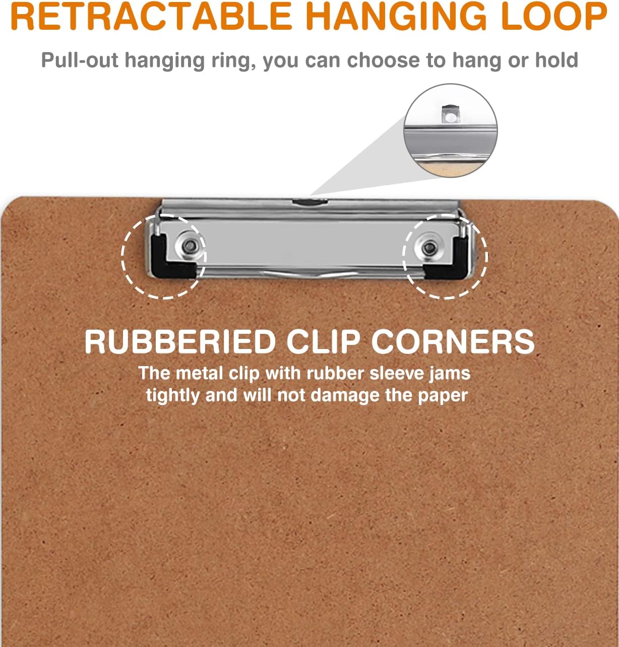 Thumbnail 2 de HERKKA CLB-15 15-Pack Hardboard Clipboards, 12.5 x 9 Inch