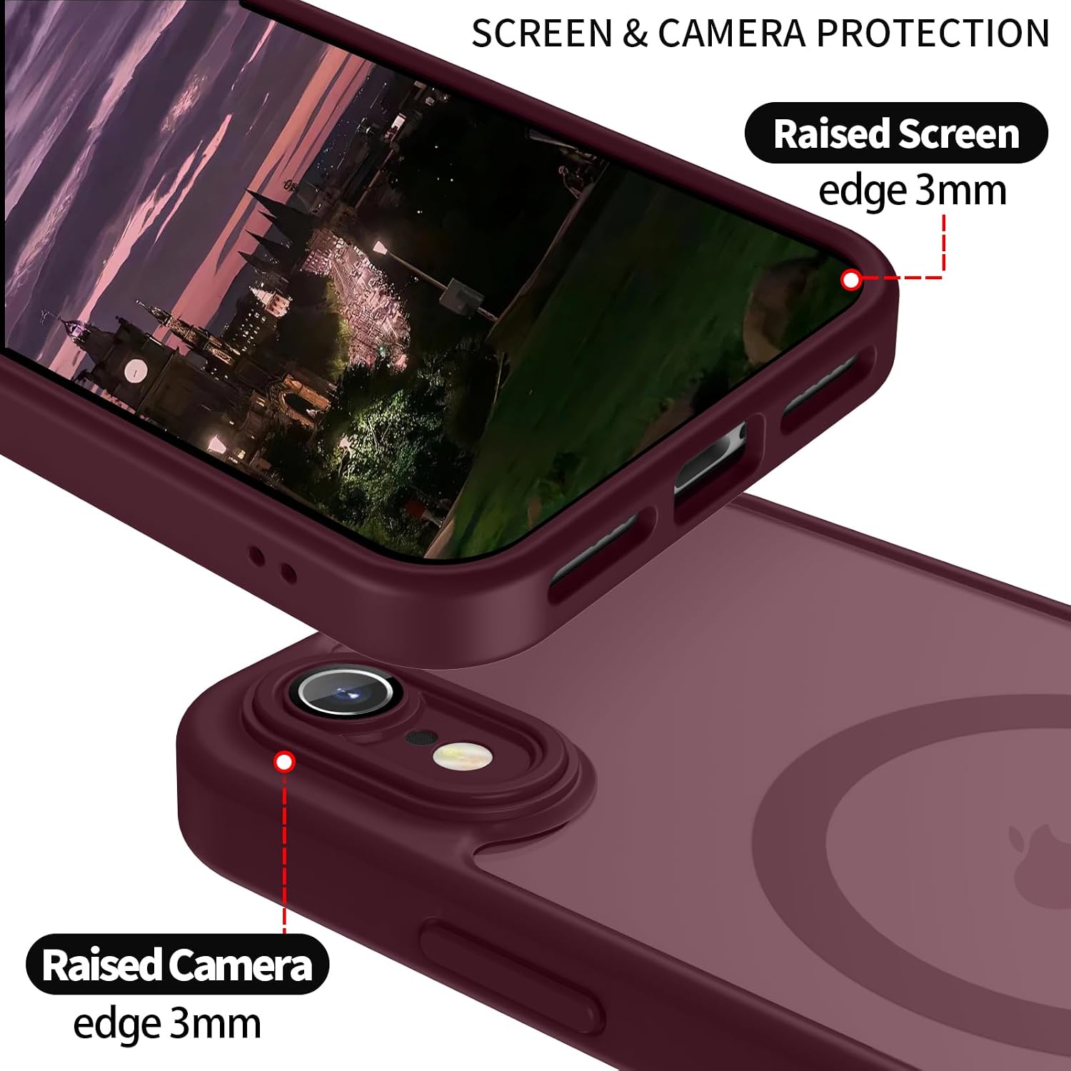 Thumbnail 1 de YUANDMI Cover Magnetica iPhone XR Prugna