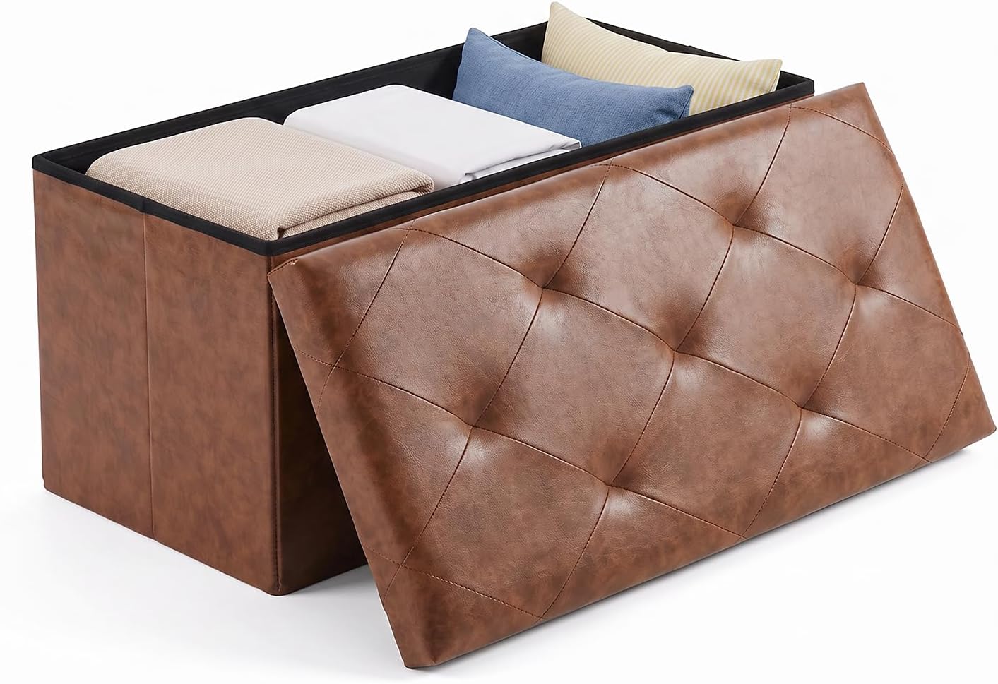Detalle de OLIXIS Storage Ottoman Bench, 30-Inch