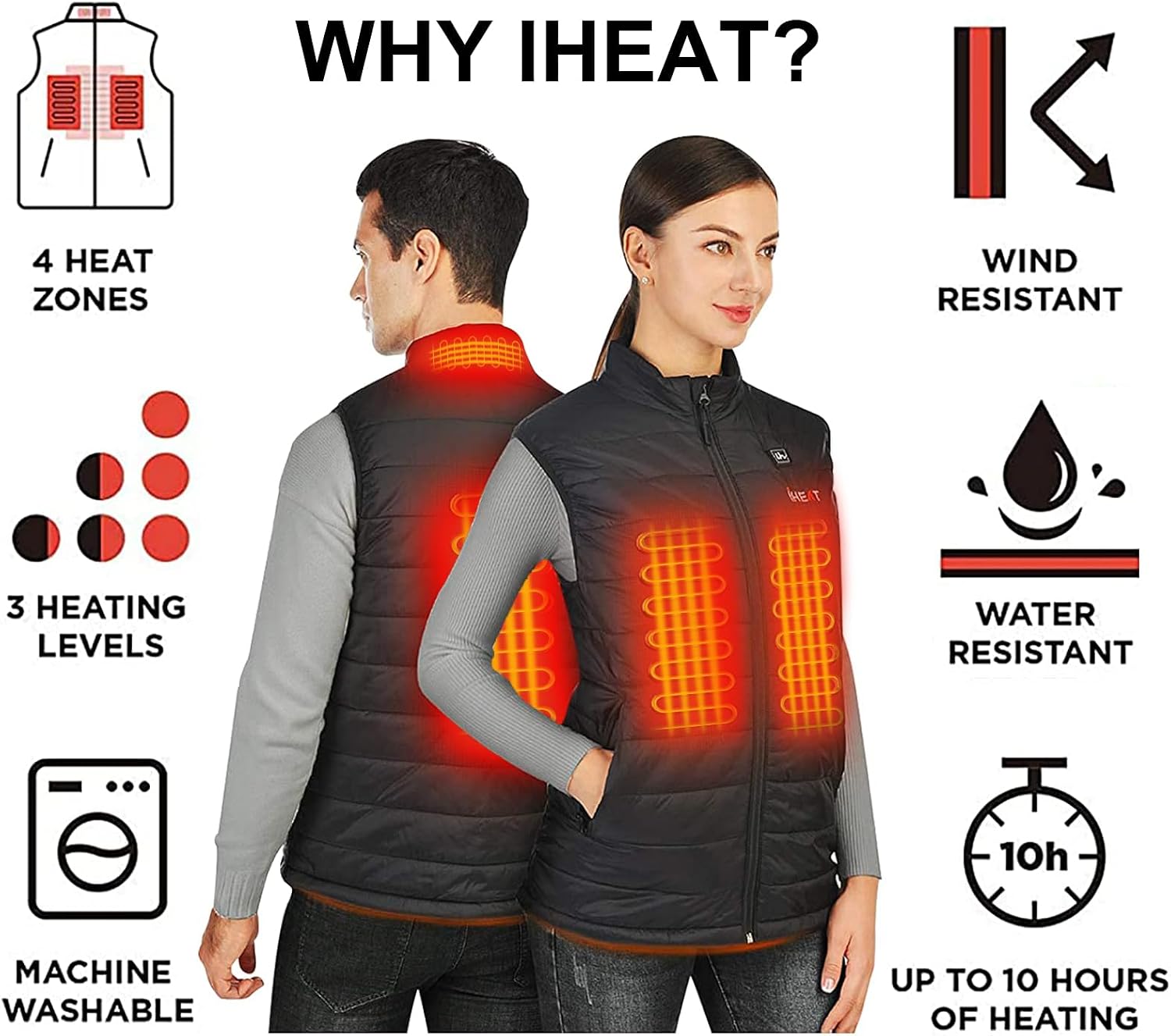 Detalle 2 de IHeat Heated Vest 14400mAh battery