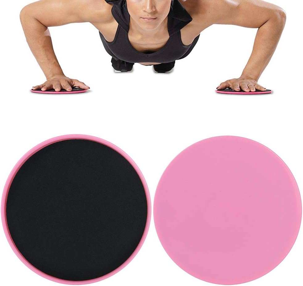 Detalle 2 de Yosoo Health Gear Fitness Disc Slides: roze glijschijven van ABS, set van 2