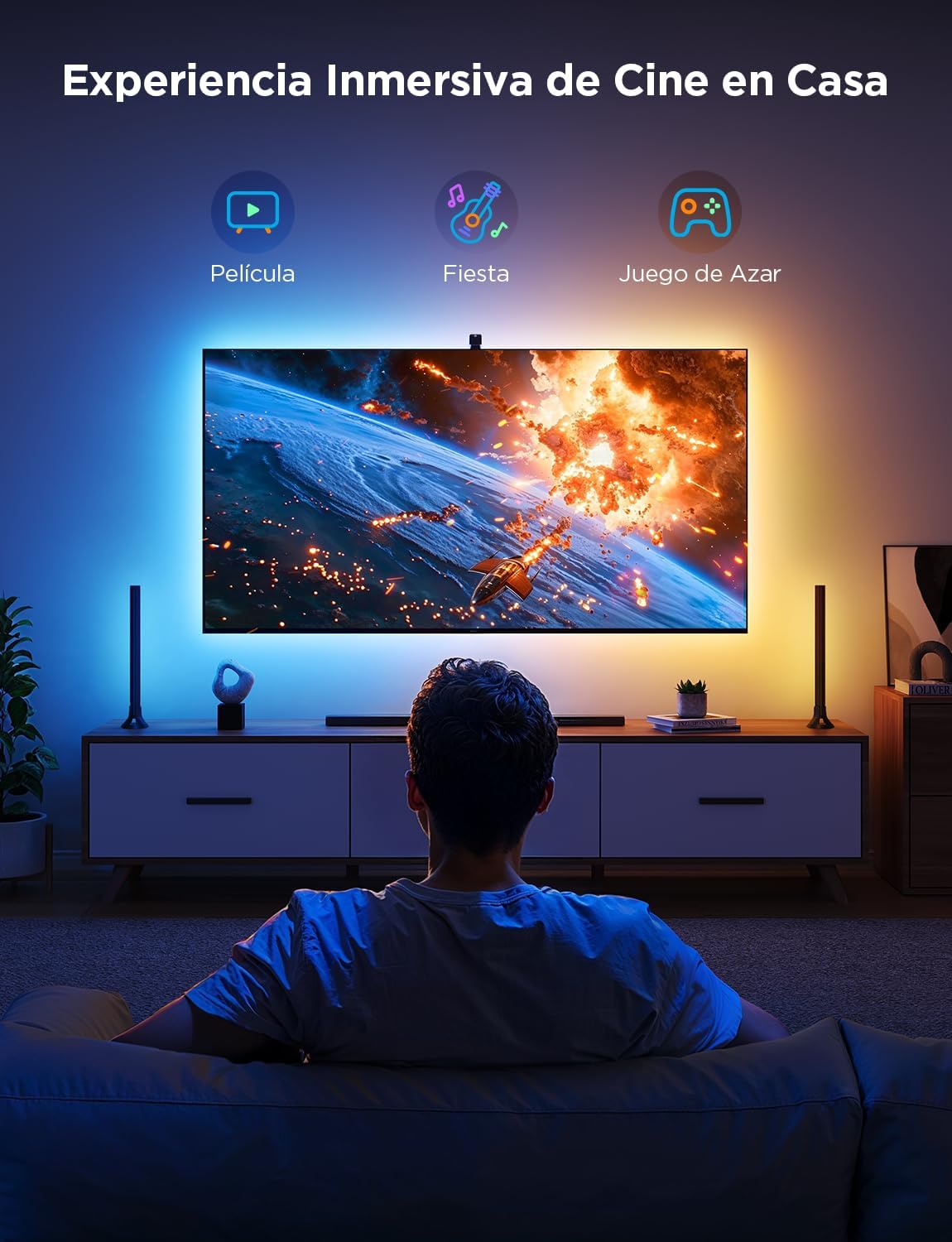 Thumbnail 2 de Govee 3 Lite Kit: Luces LED RGBICW para TV