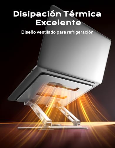 Detalle de Glangeh Soporte Portátil de Mesa 360° Giratorio para Portátiles 10"-16