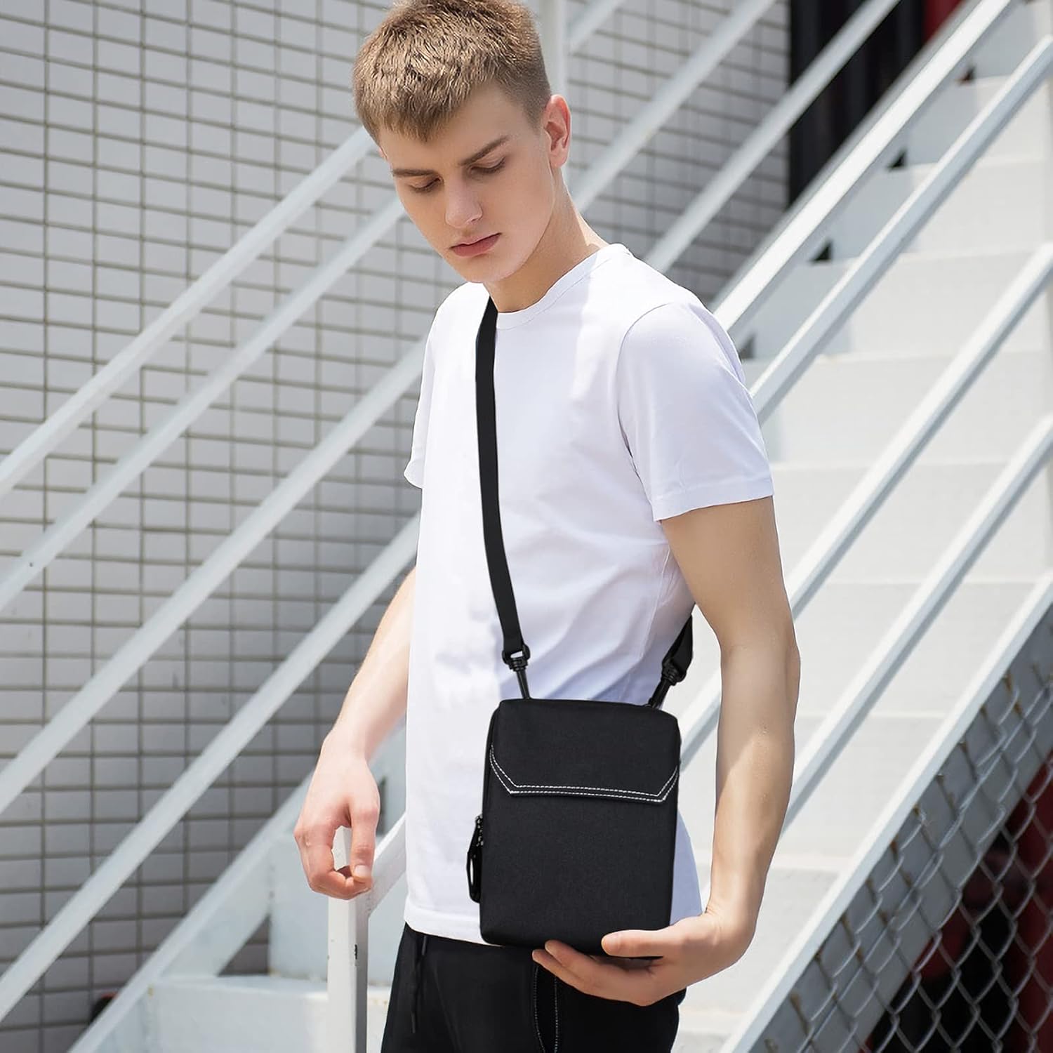 Thumbnail 1 de flintronic Sac bandoulière téléphone avec blocage RFID