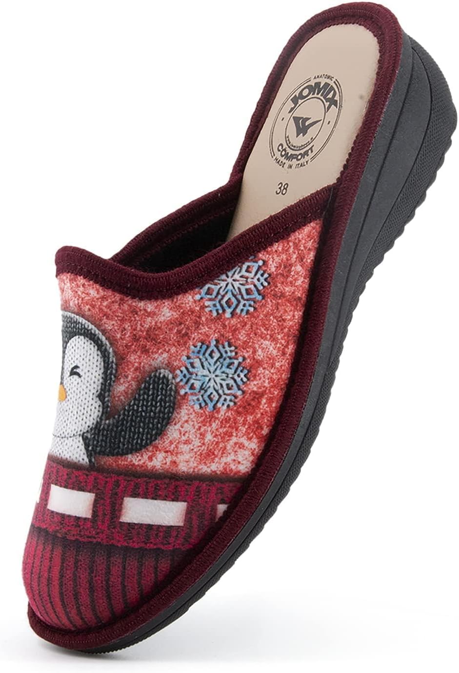 Thumbnail 6 de JOMIX pantoffels voor dames met sleehak, pluche en warme binnenvoering