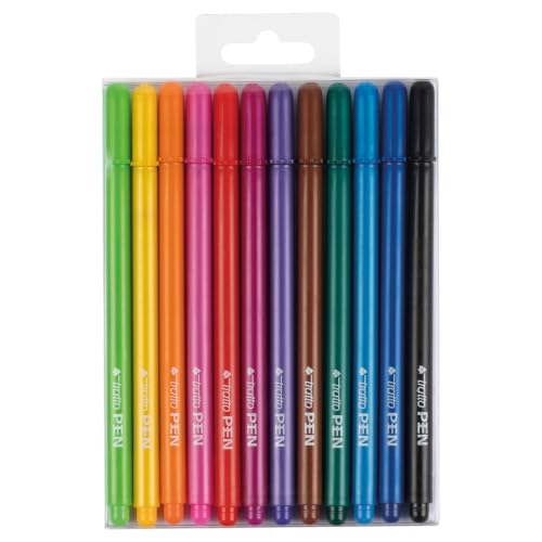 Imagen de Tratto Pen Busta 12 Pezzi Multicolore – Strumento versatile per scrivere e disegnare en OfertitasTOP