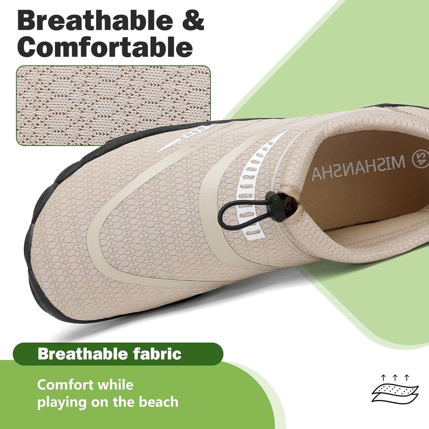 Thumbnail 1 de Mishansha Unisex Badeschuhe: leichte, atmungsaktive Barfußschuhe mit rutschfester Sohle (Gr. 36–46)