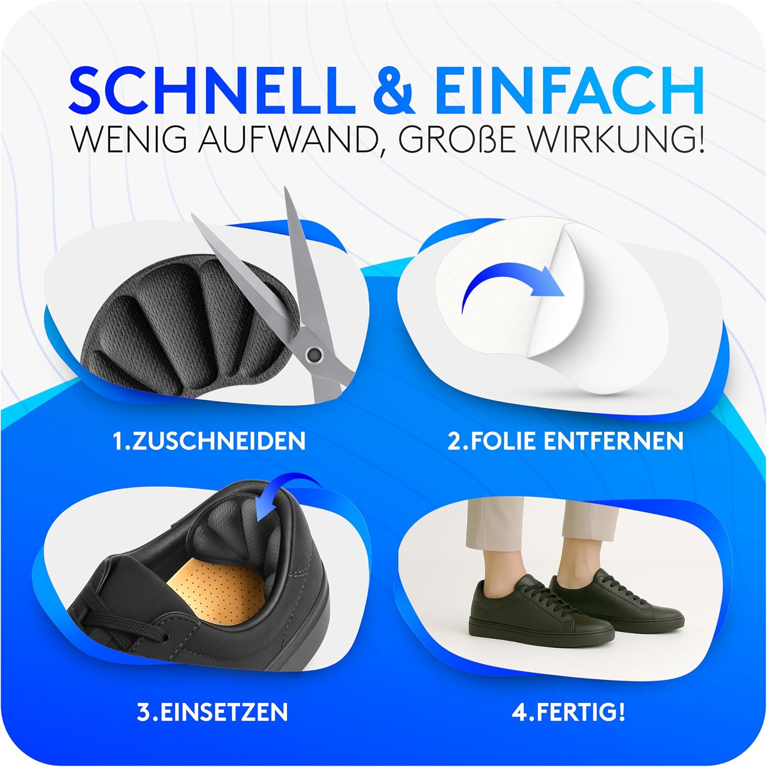 Thumbnail 6 de BEHALE Fersenpolster mit 3M Kleber, 3 Paar