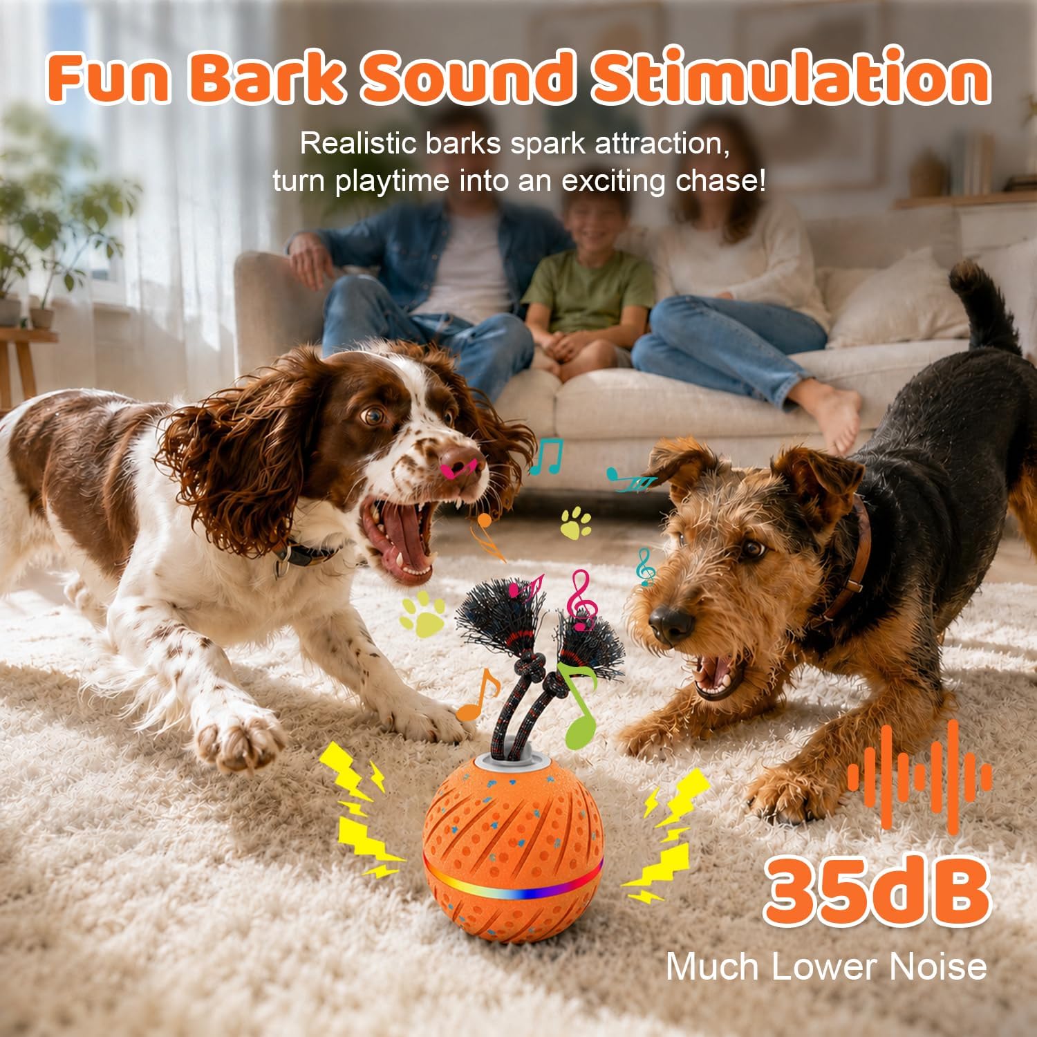 Detalle de Interactive Dog Toy Ball, E-TPU