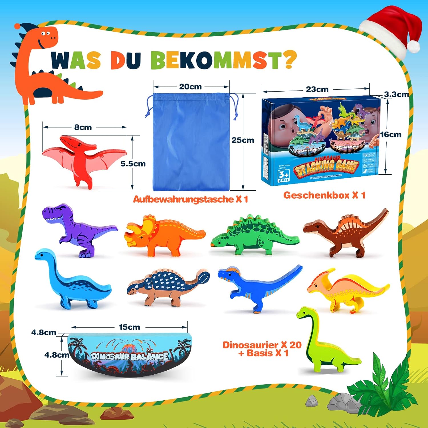 Thumbnail 4 de DejaNard Dinosaurier-Stapelspielzeug