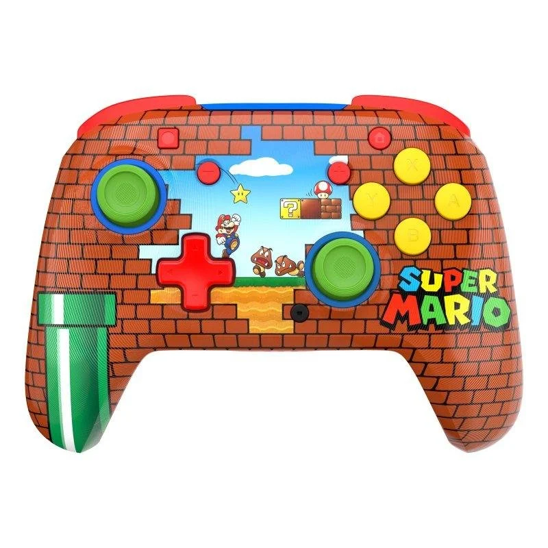 Detalle de Turtle Beach Rematch Wireless Mario Bricks para Nintendo Switch (multicolor)