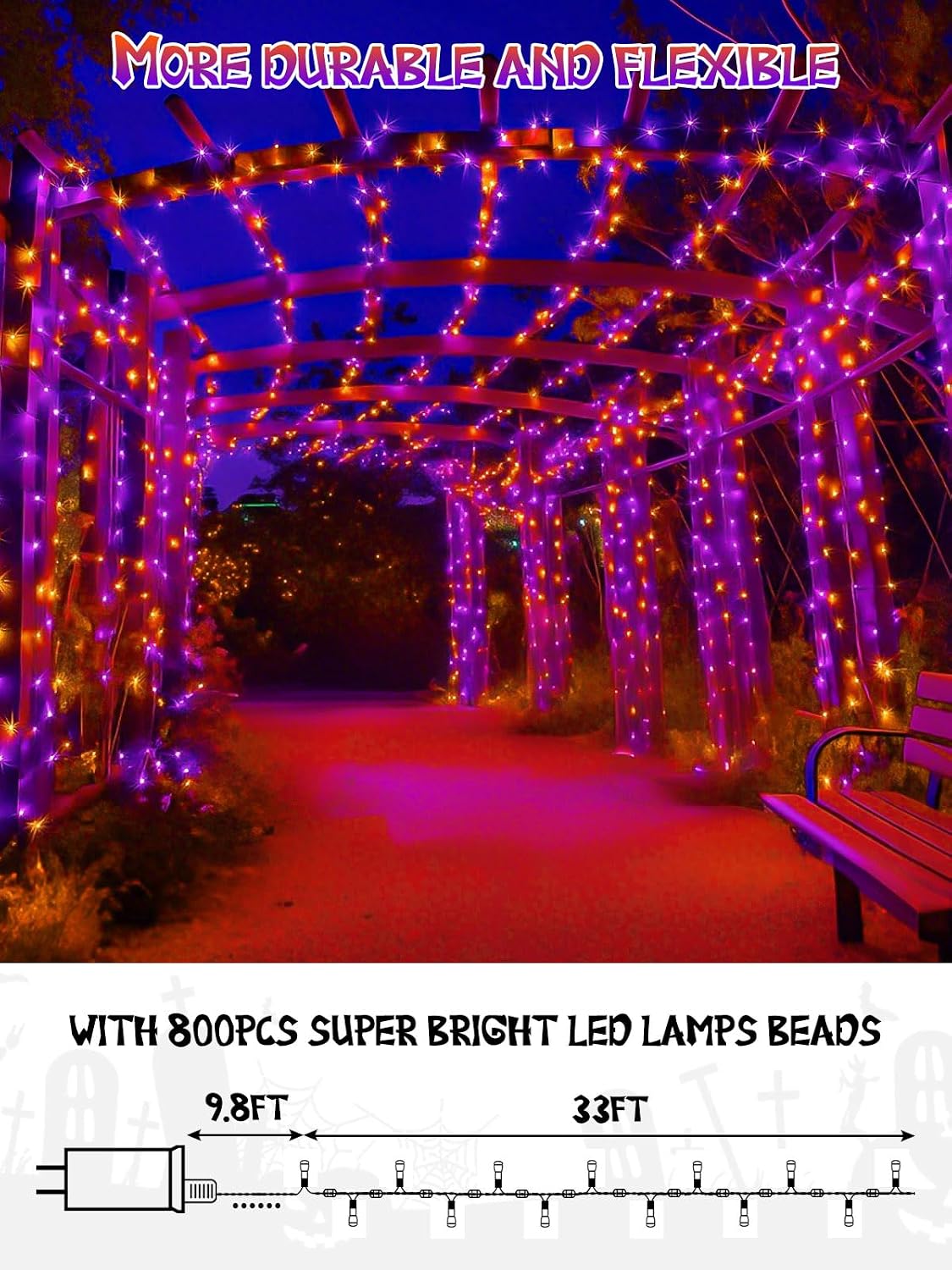 Thumbnail 2 de Halloween Tree Lights, 800 LEDs