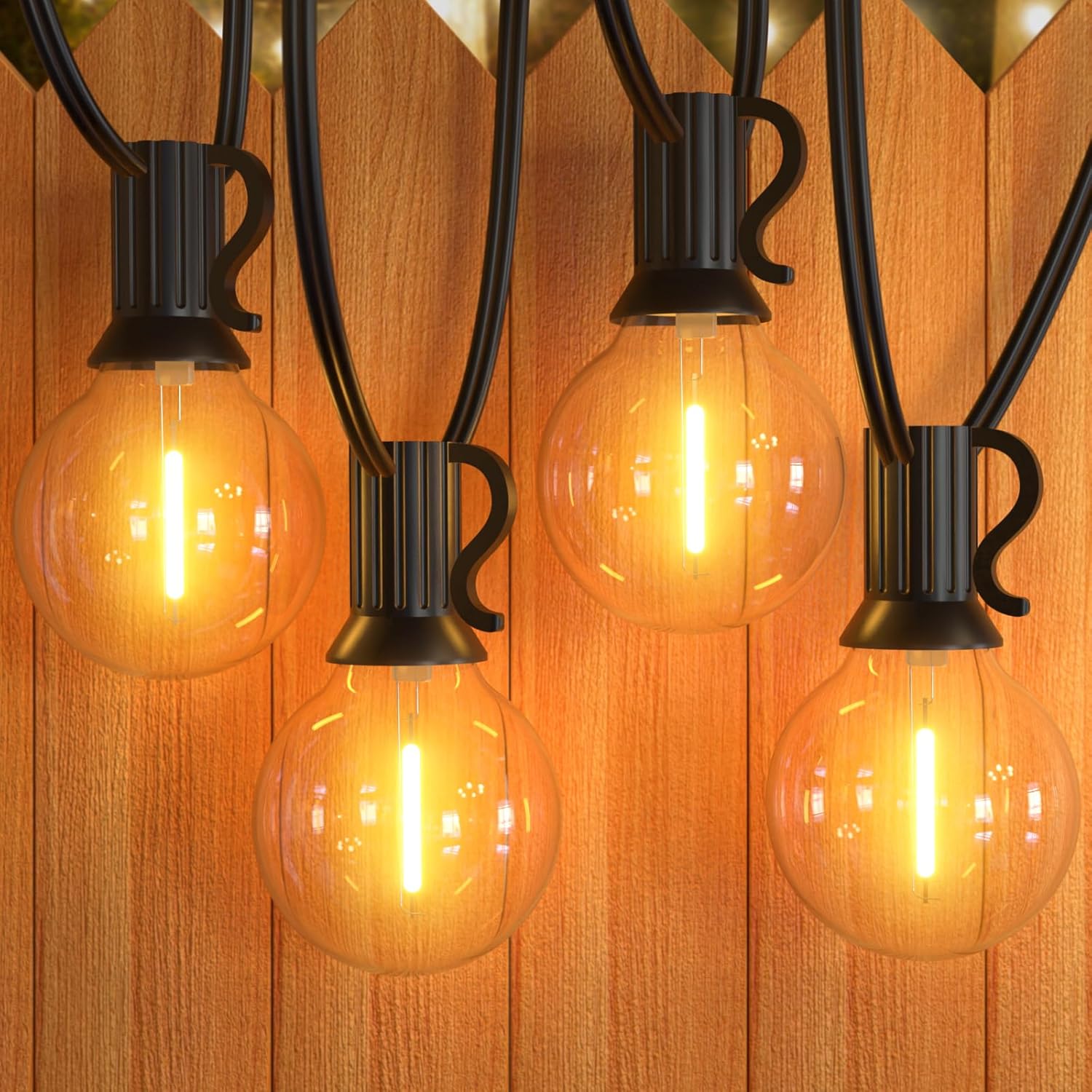 Detalle de GPATIO LED Lichterkette Außen 7,6 m