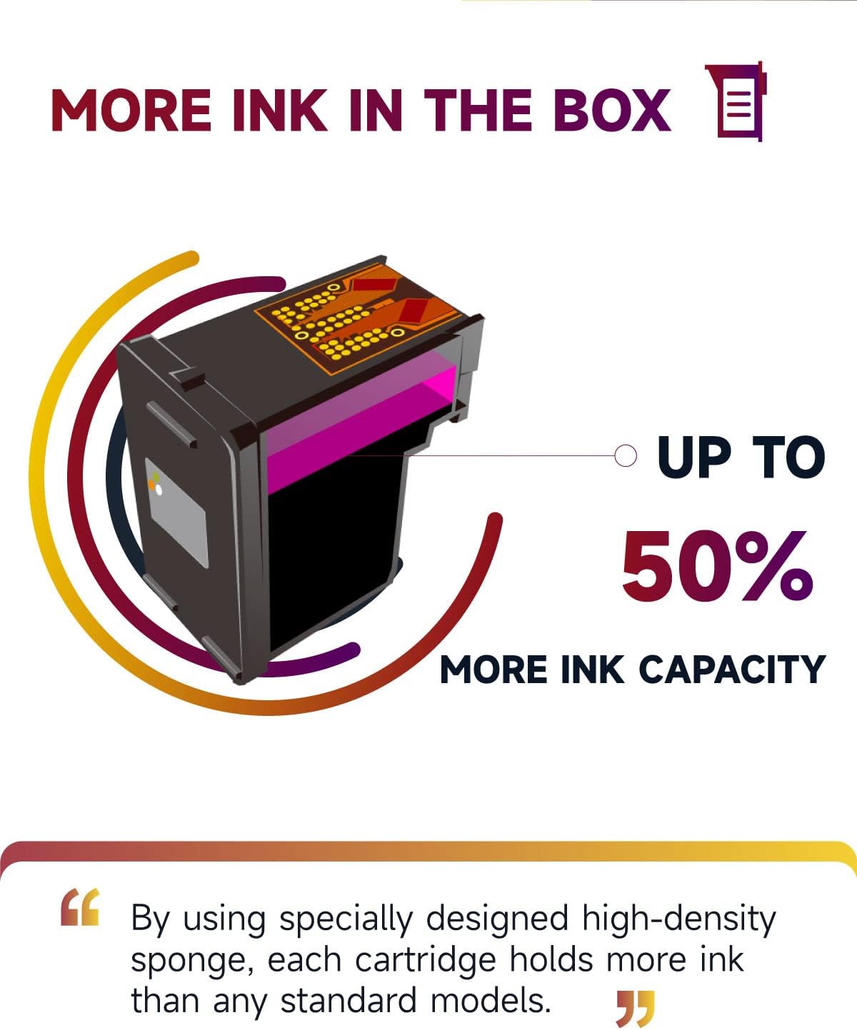 Thumbnail 3 de Sunnieink 302XL High Yield Black Ink Cartridge (Replacement for HP 302) – 750+ pages